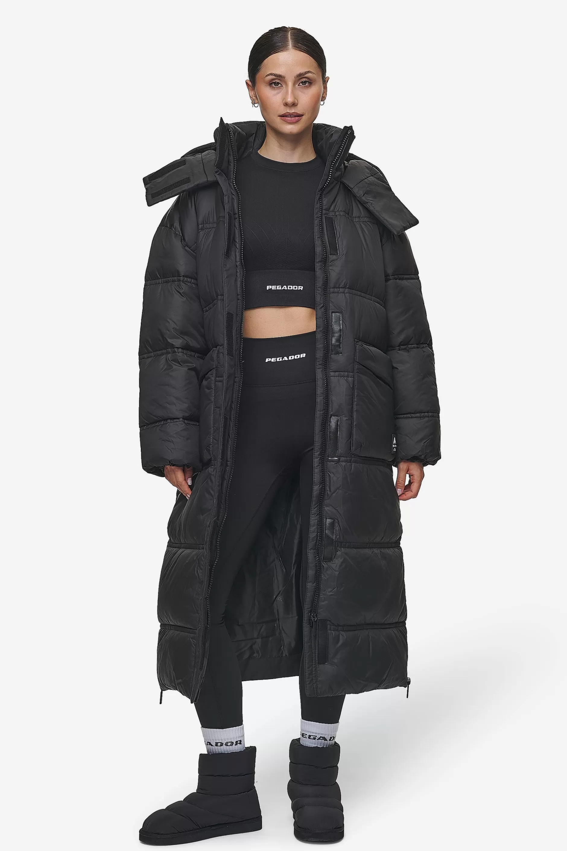 Hot Pegador Lynn Puffer Coat Black