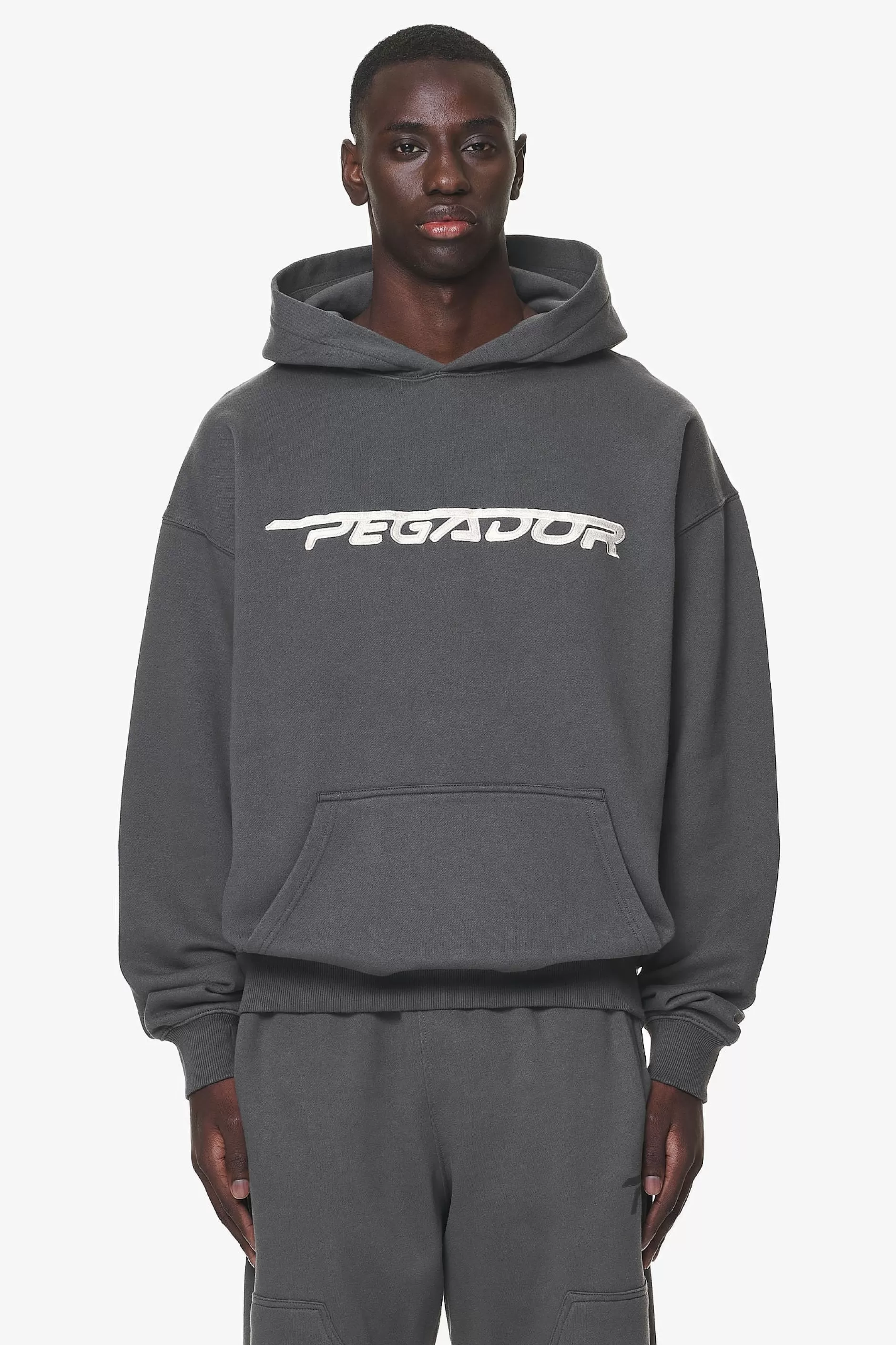 Discount Pegador Manor Oversized Hoodie Washed Volcano Grey