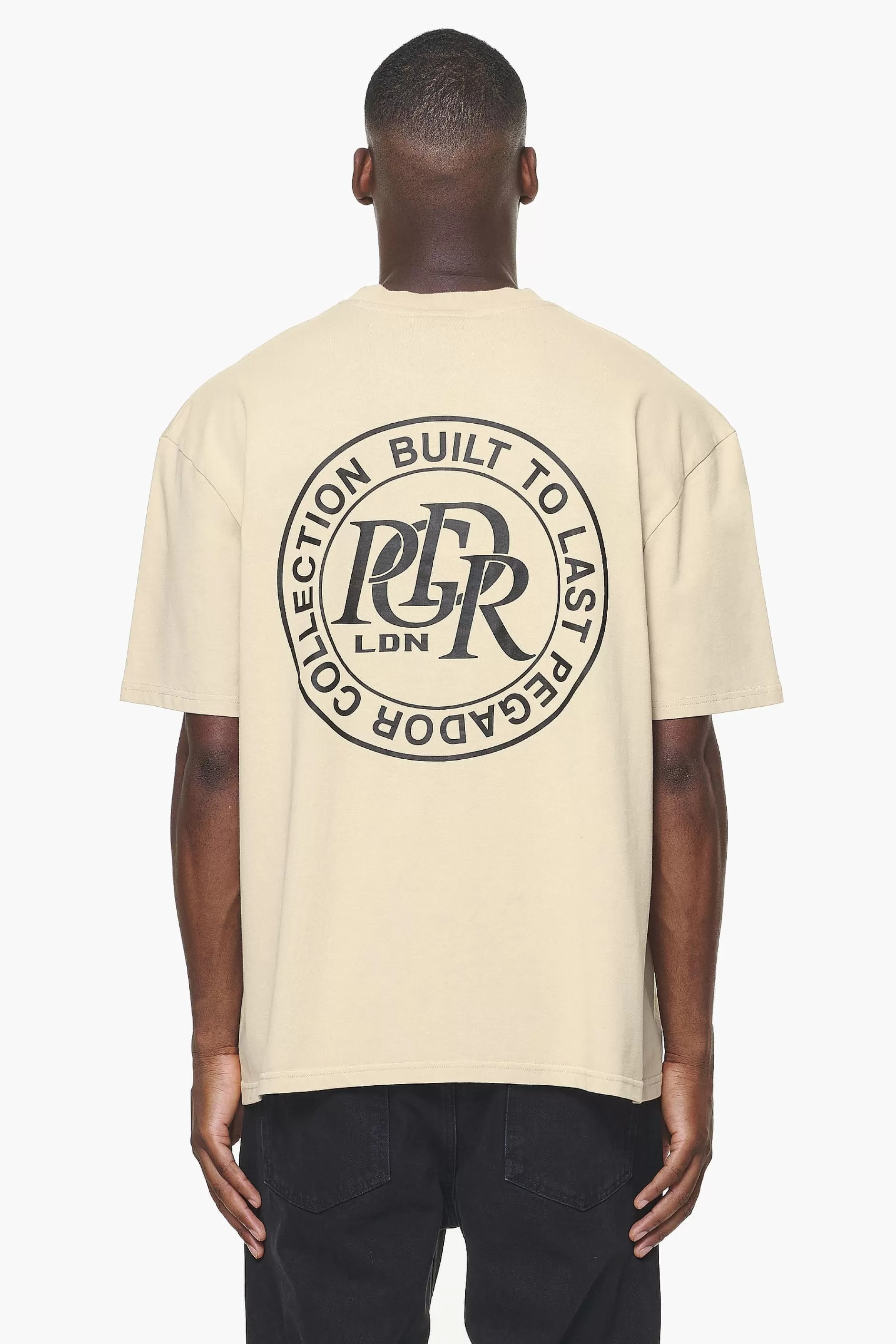 New Pegador Marcer Oversized Tee Vintage Washed Kingdom Beige
