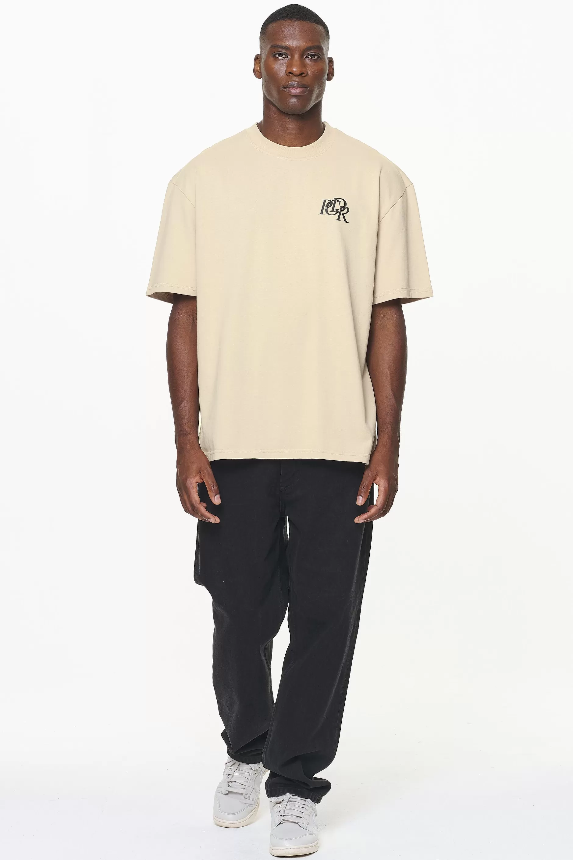 New Pegador Marcer Oversized Tee Vintage Washed Kingdom Beige