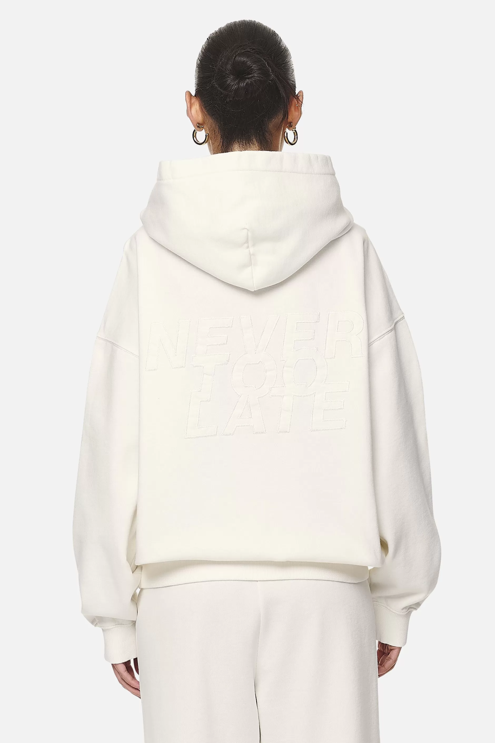 New Pegador Mina Oversized Hoodie Washed Coconut Milk