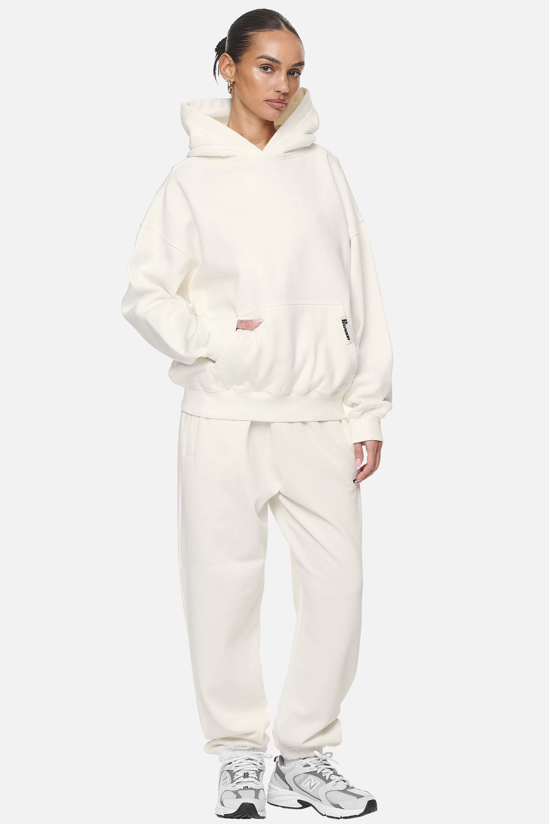 New Pegador Mina Oversized Hoodie Washed Coconut Milk