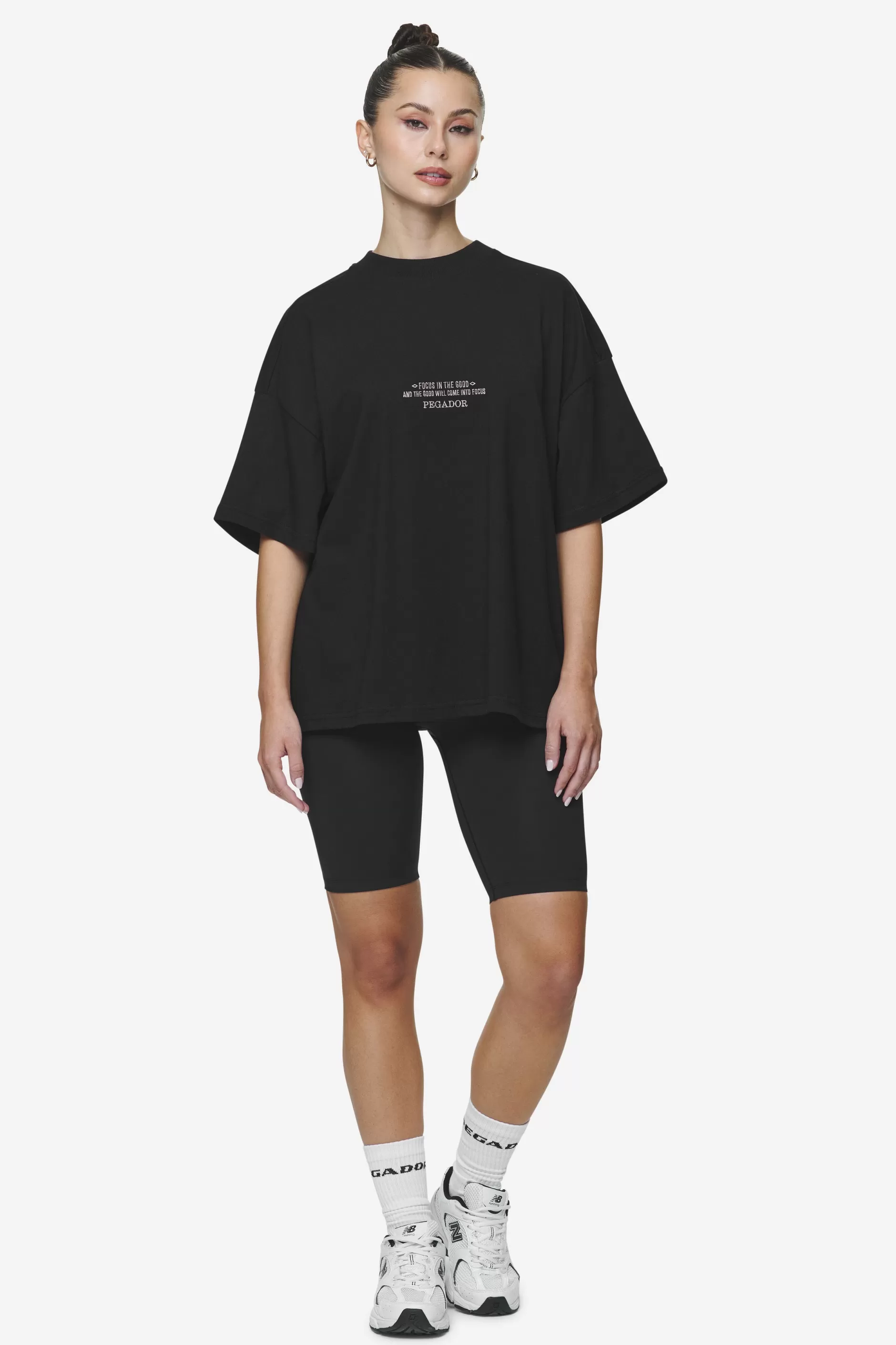 Discount Pegador Naia Heavy Oversized Tee Black