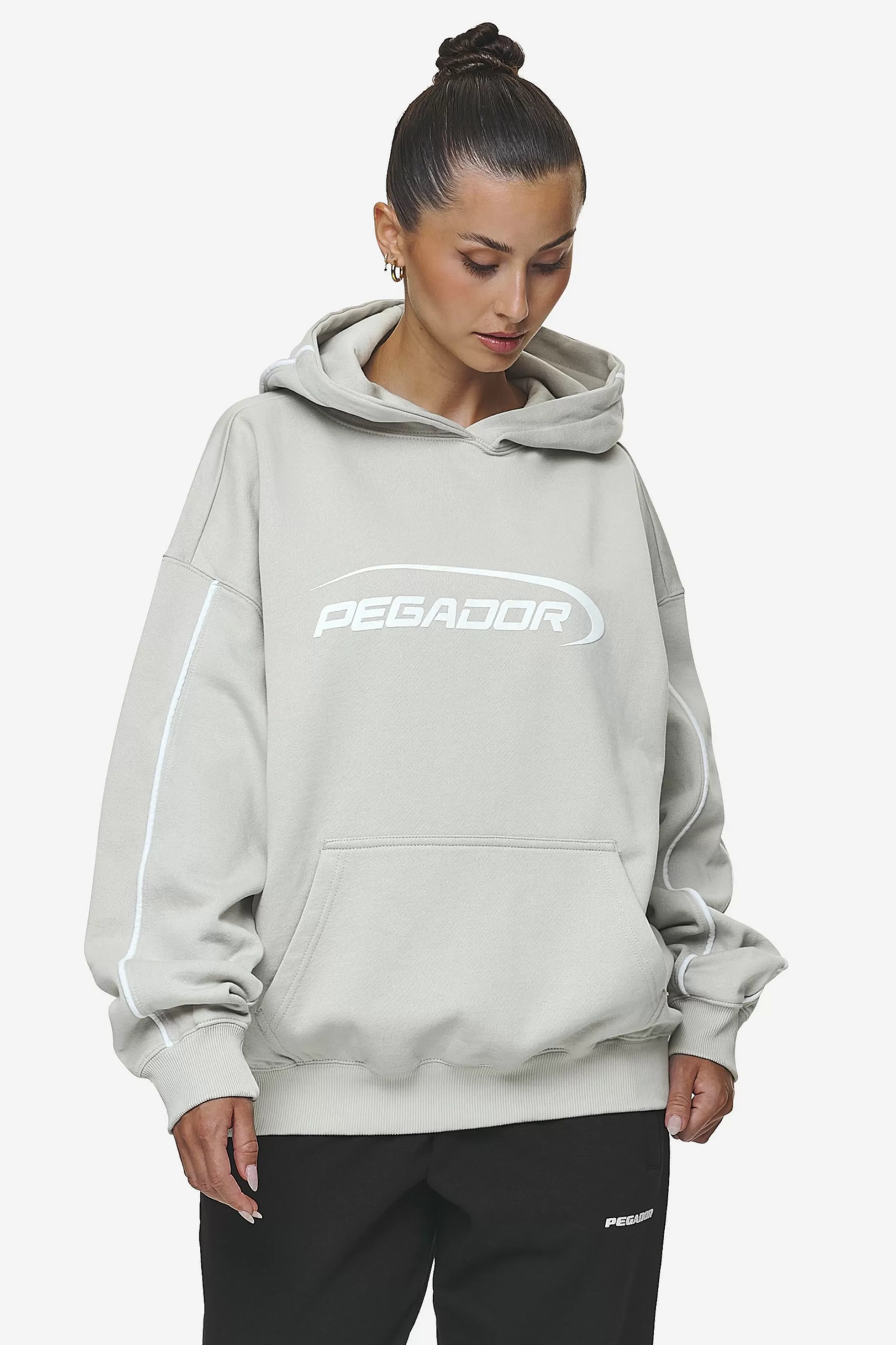 Discount Pegador Naomi Oversized Hoodie Washed Moon Grey