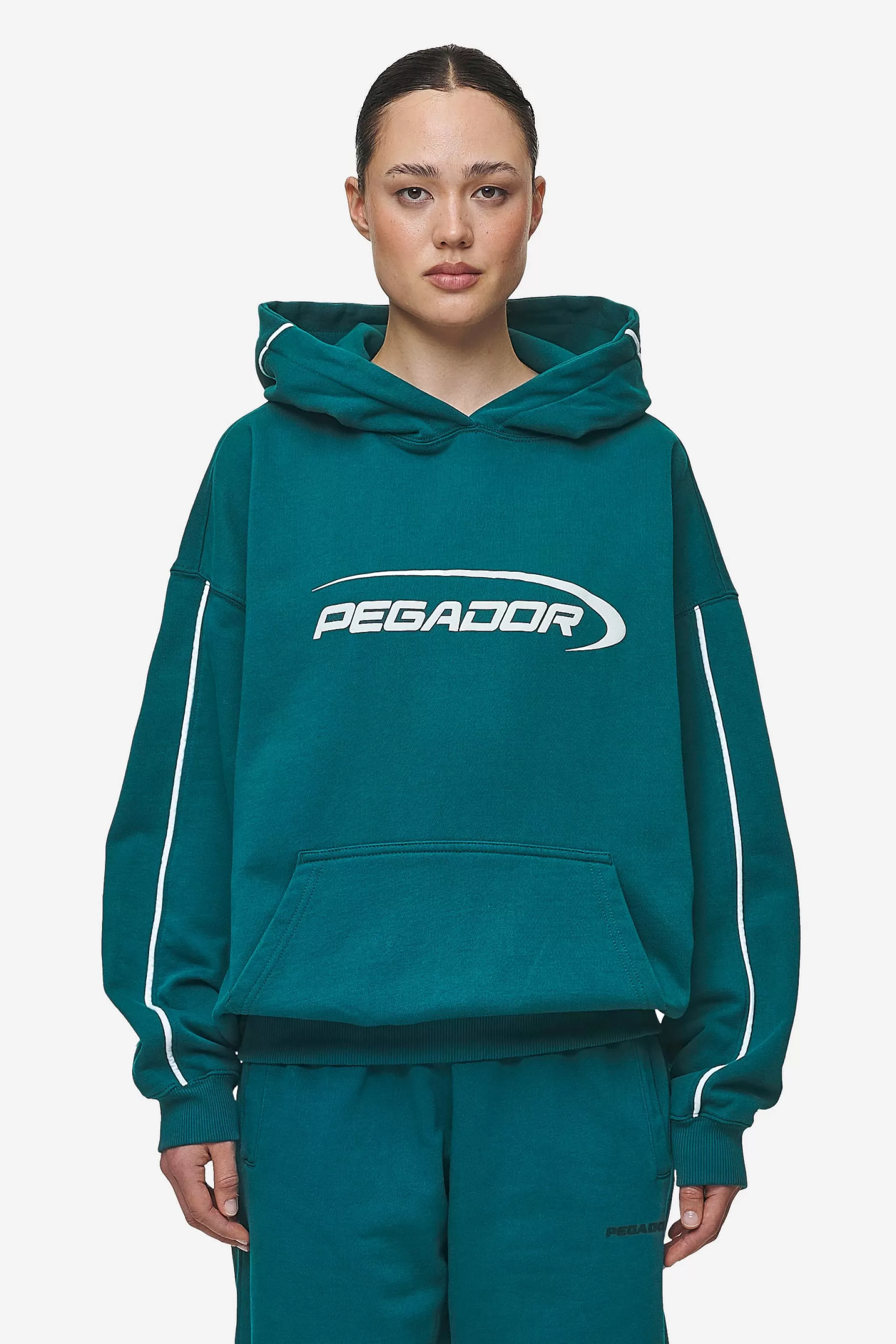 New Pegador Naomi Oversized Hoodie Washed Urban Turquoise