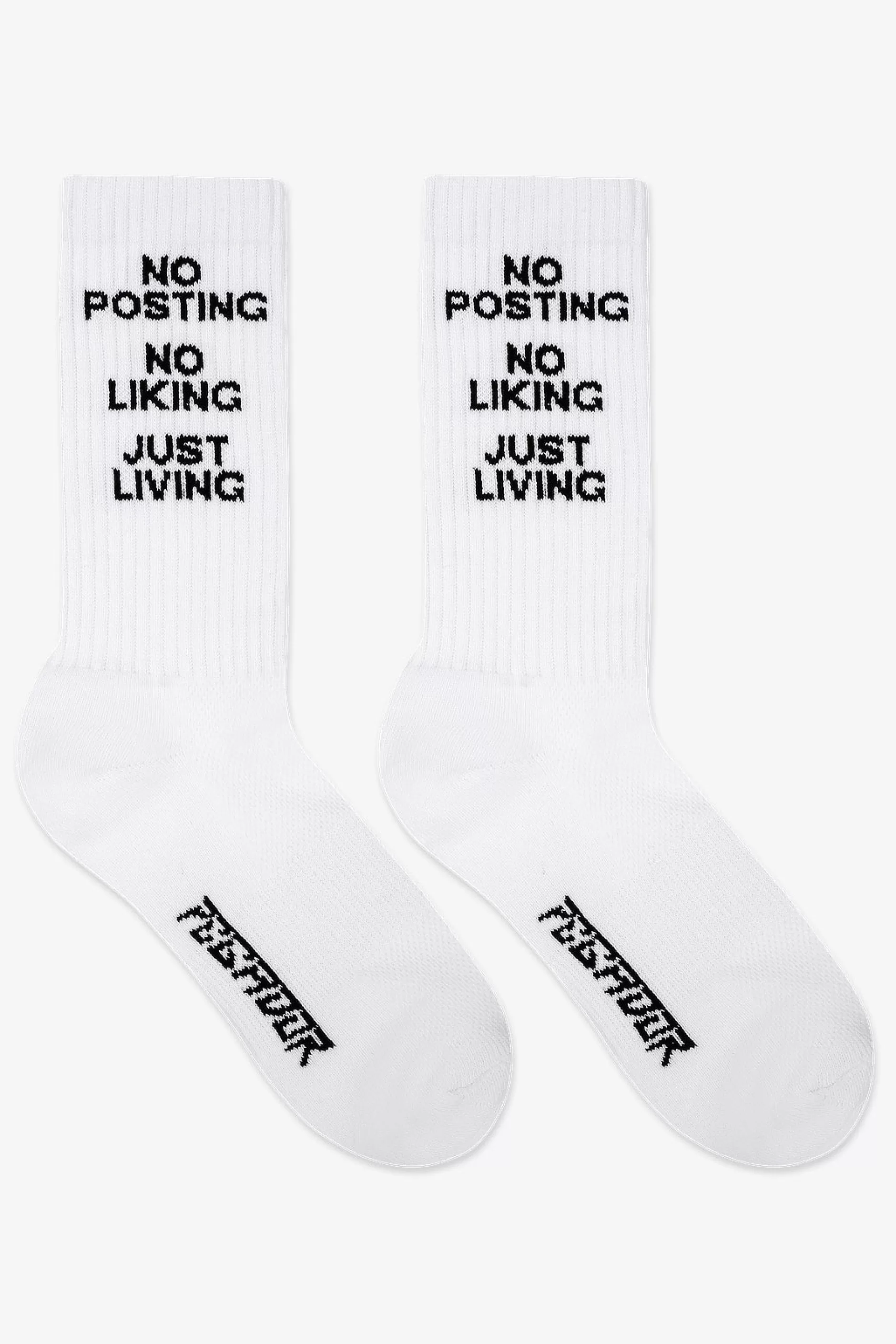 Fashion Pegador No Posting Socks White Black