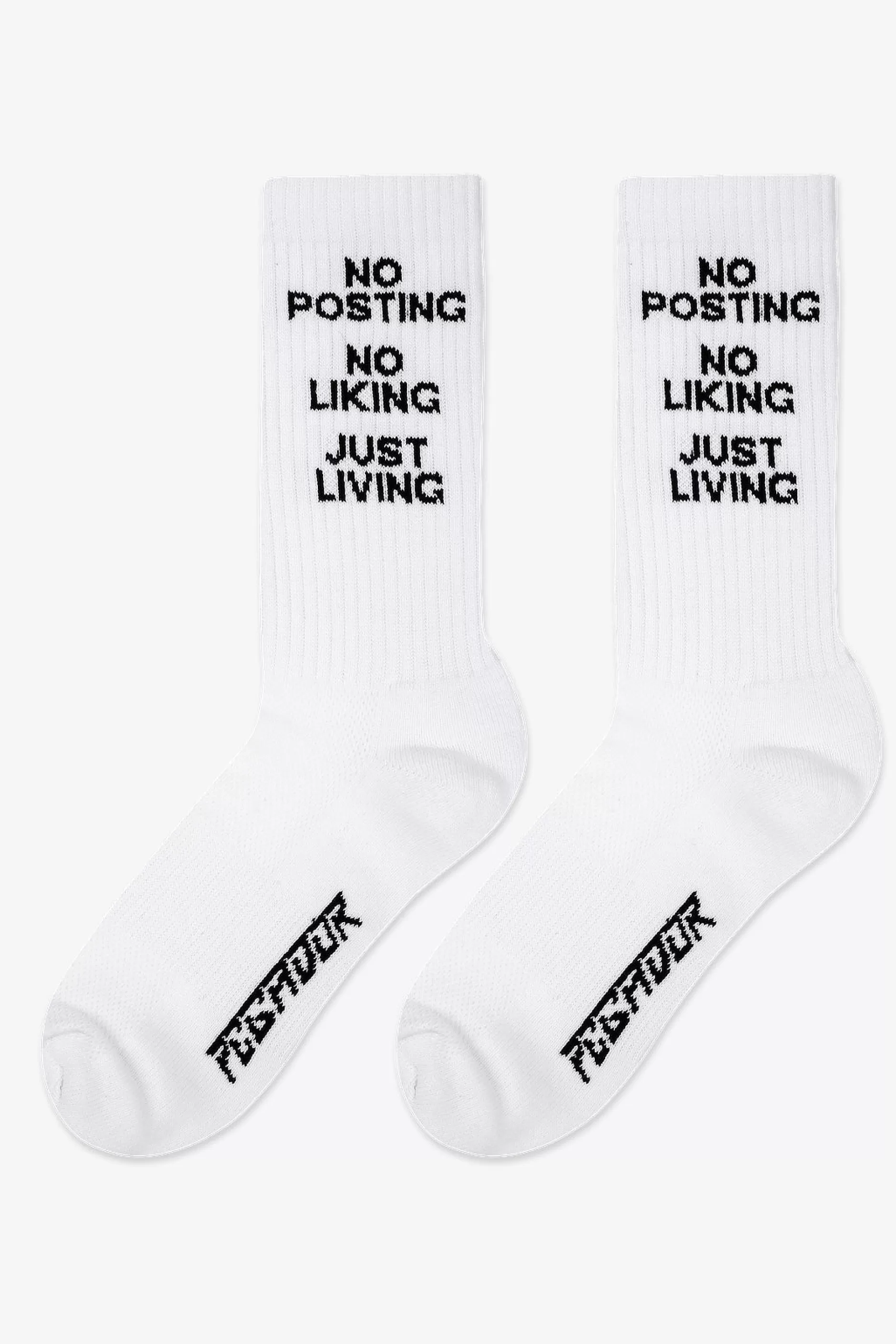 Fashion Pegador No Posting Socks White Black