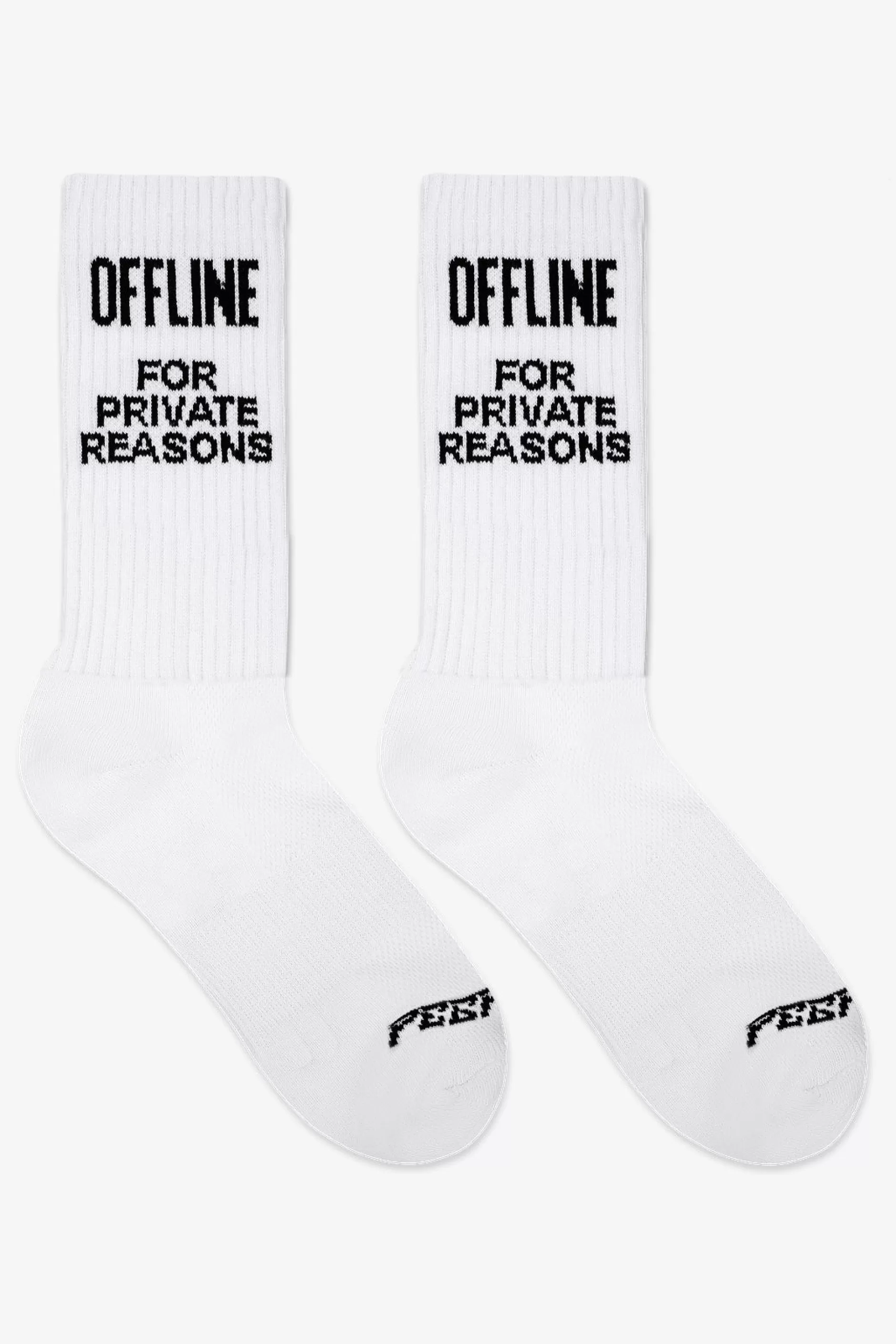 Best Sale Pegador Offline Socks White Black