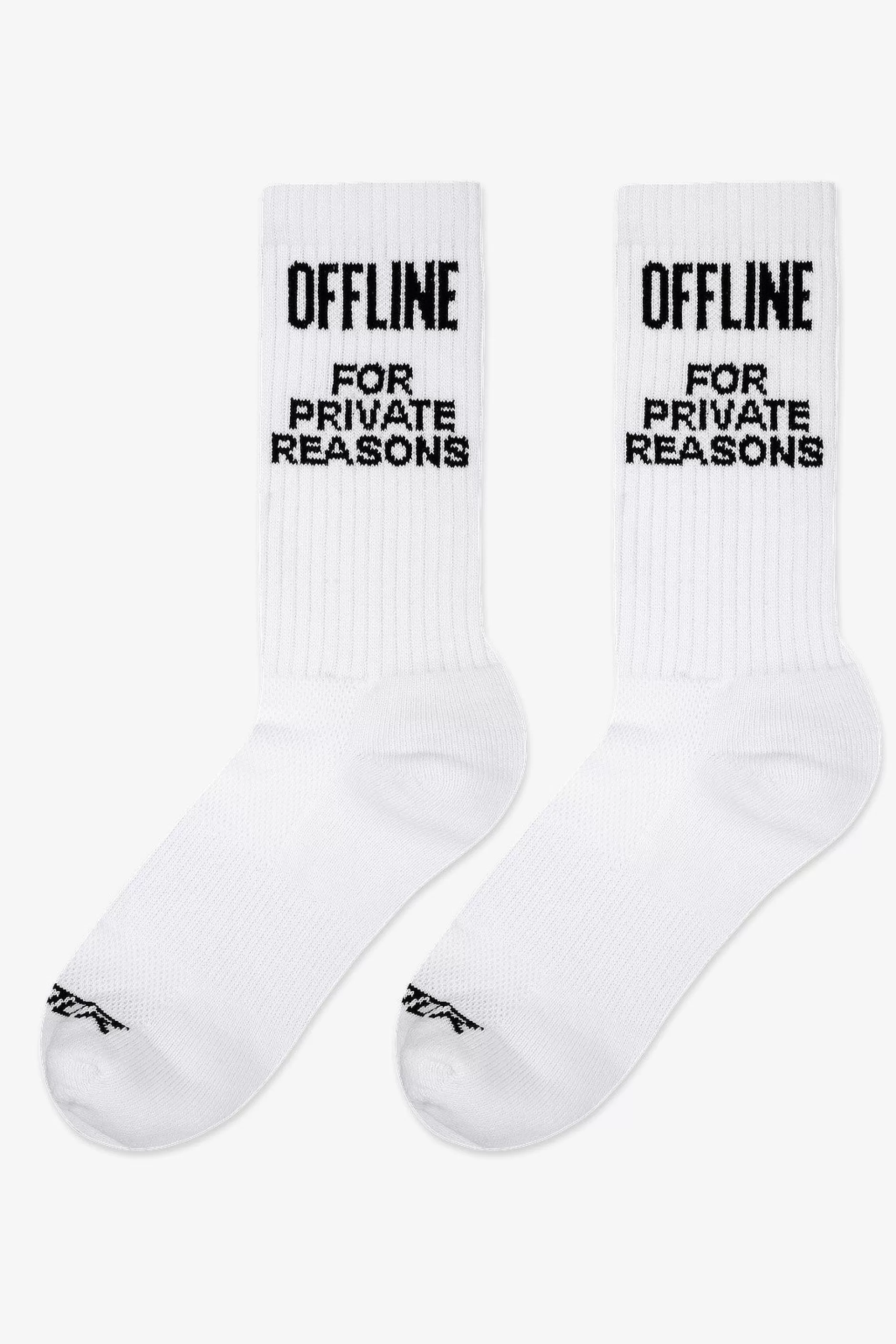 Best Sale Pegador Offline Socks White Black