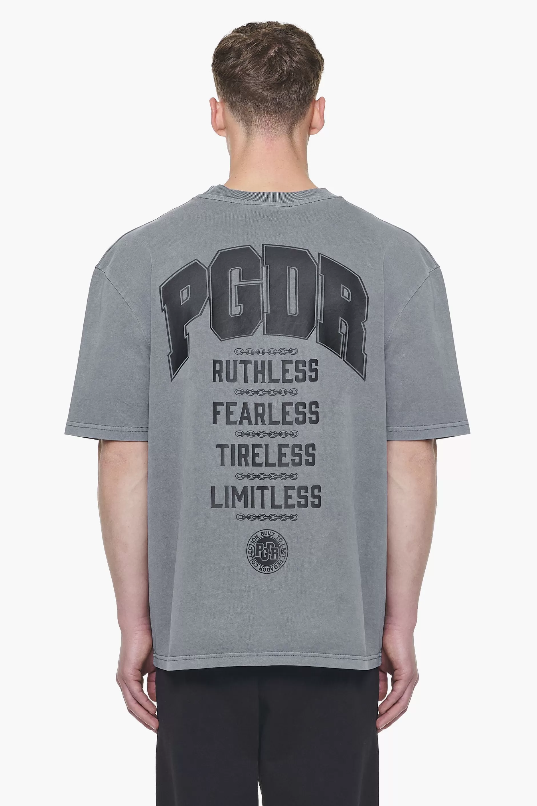 Shop Pegador Orsett Oversized Tee Vintage Grey