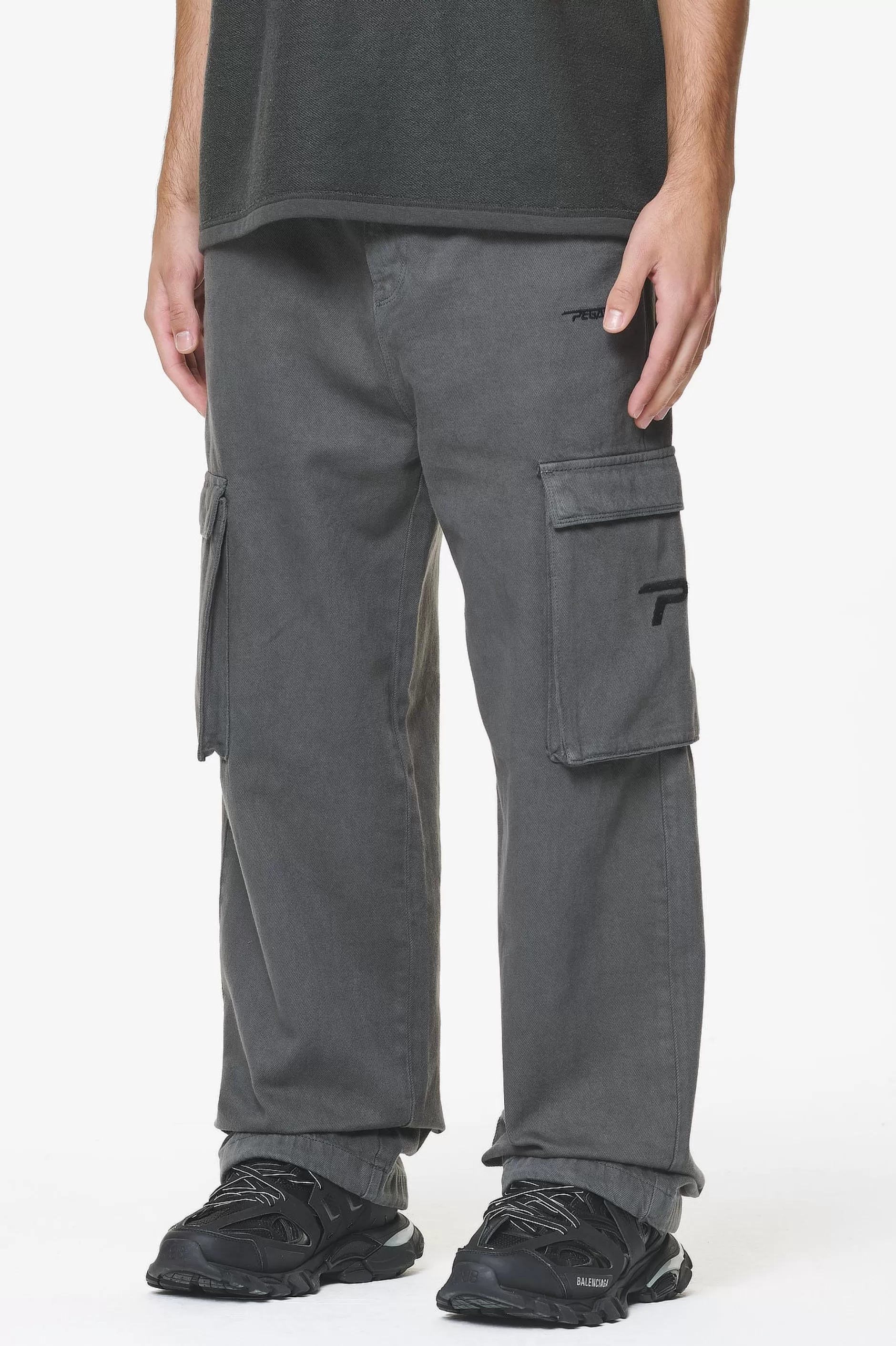 Sale Pegador Paden Wide Cargo Pants Volcano Grey