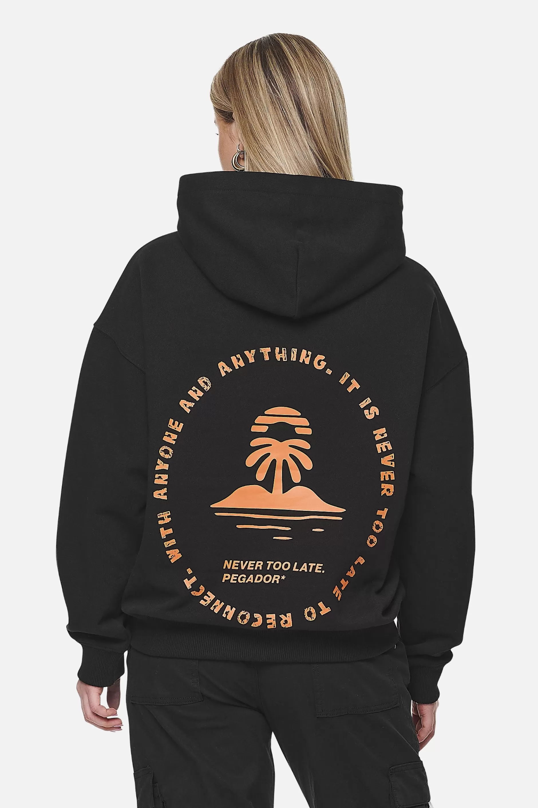 Discount Pegador Palmyra Oversized Hoodie  Black