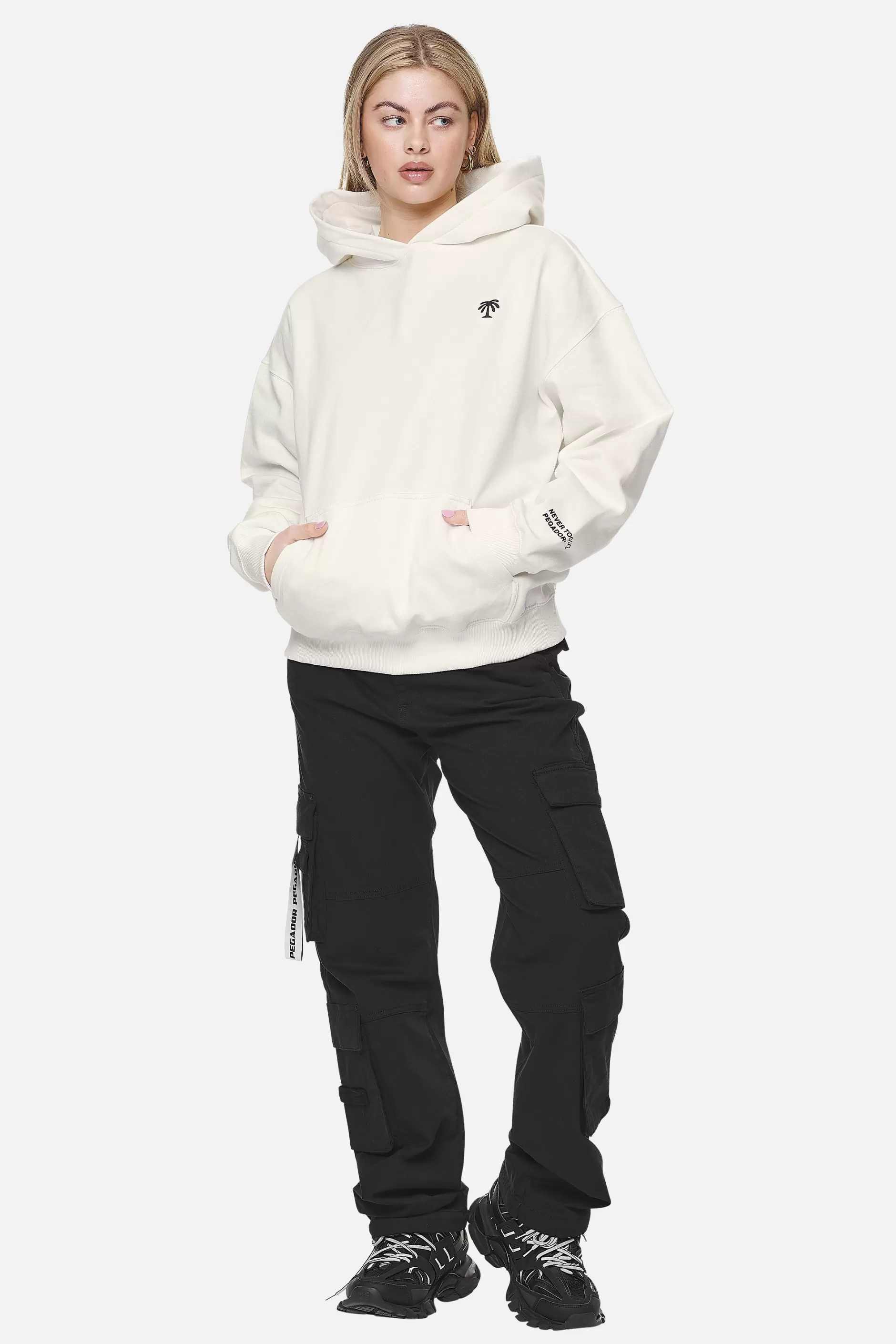 Sale Pegador Palmyra Oversized Hoodie  Washed Coconut Milk