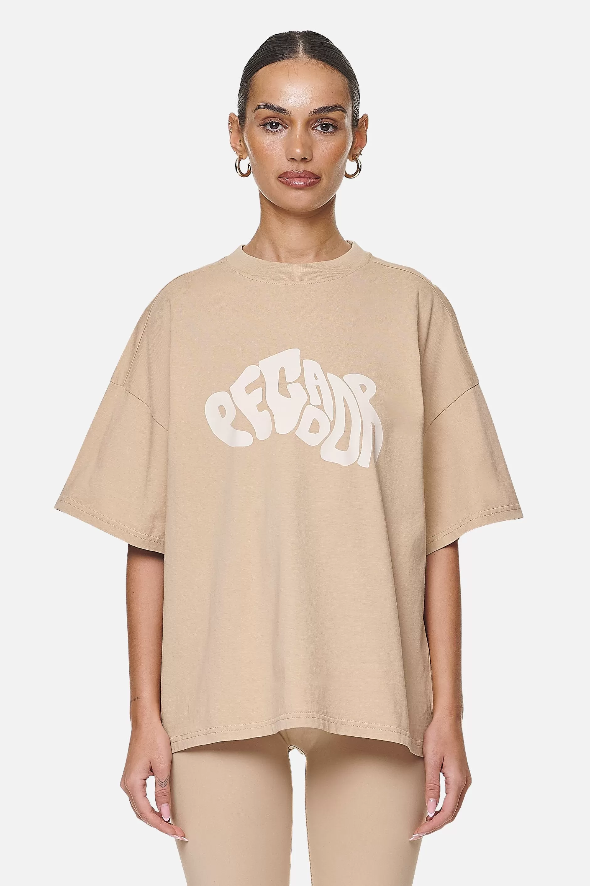 Online Pegador Paluma Heavy Oversized Tee  Washed Safari Sand