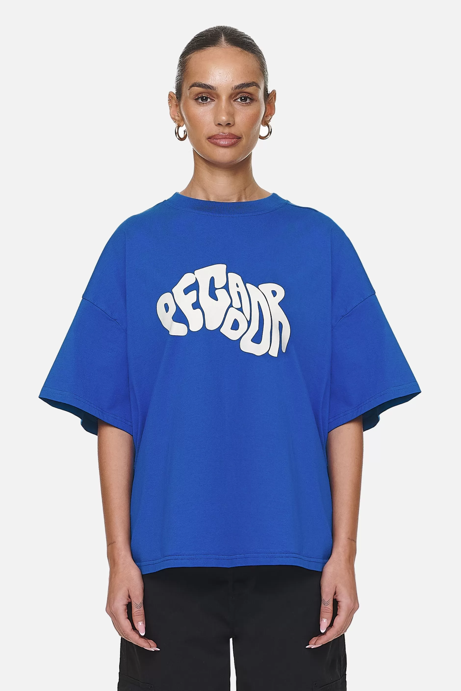 Fashion Pegador Paluma Heavy Oversized Tee  Washed True Blue