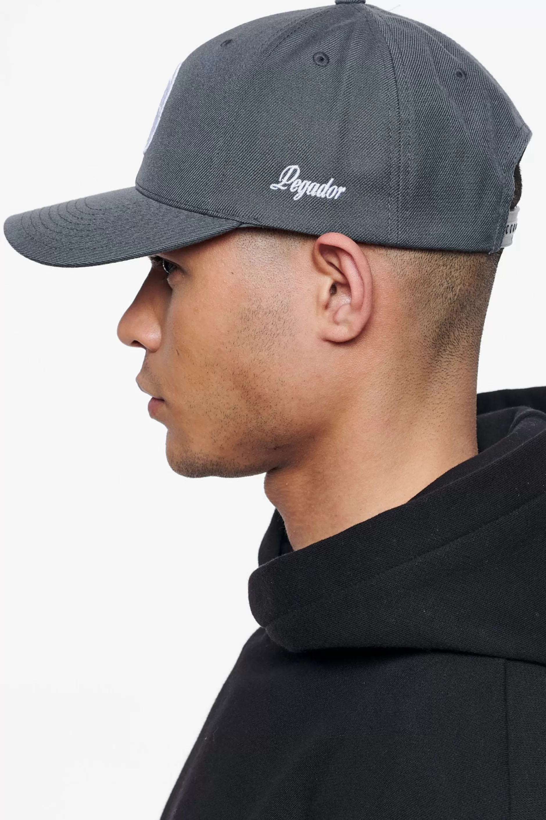 Shop Pegador Percy Curved Cap Dark Grey