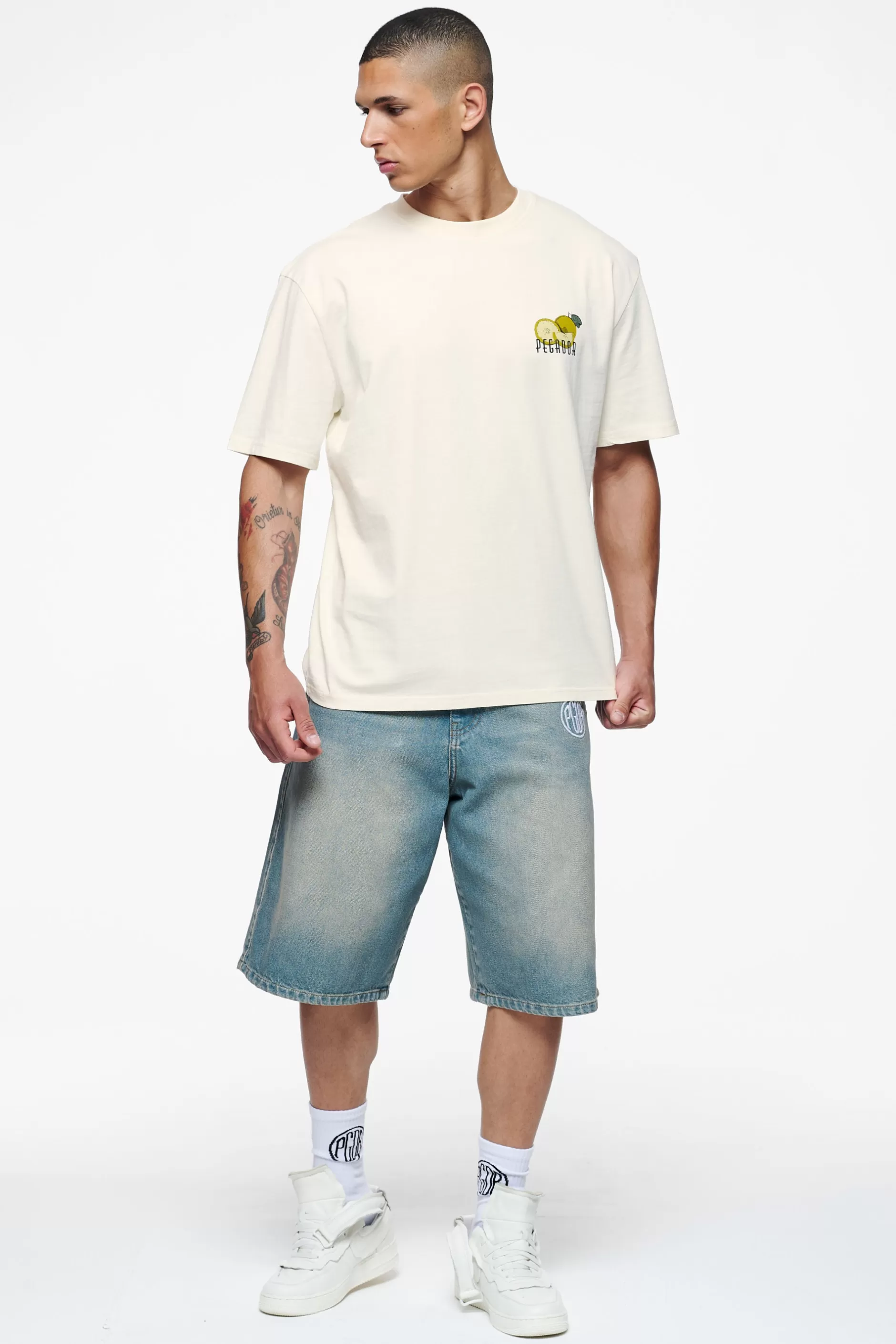 Cheap Pegador Plaxton Oversized Tee Vintage Washed Unbleached