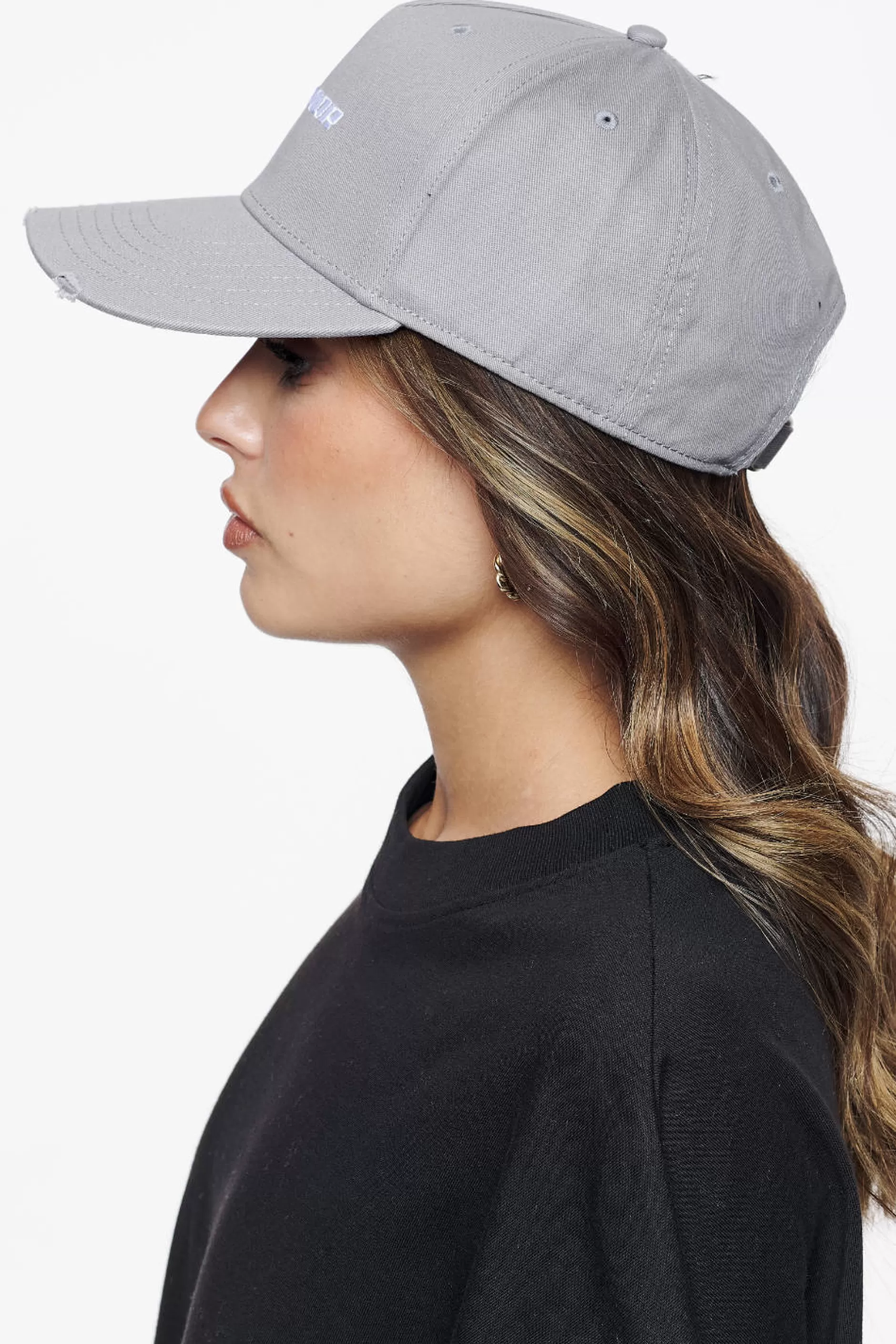 Shop Pegador Reo Destroyed Cap Grey