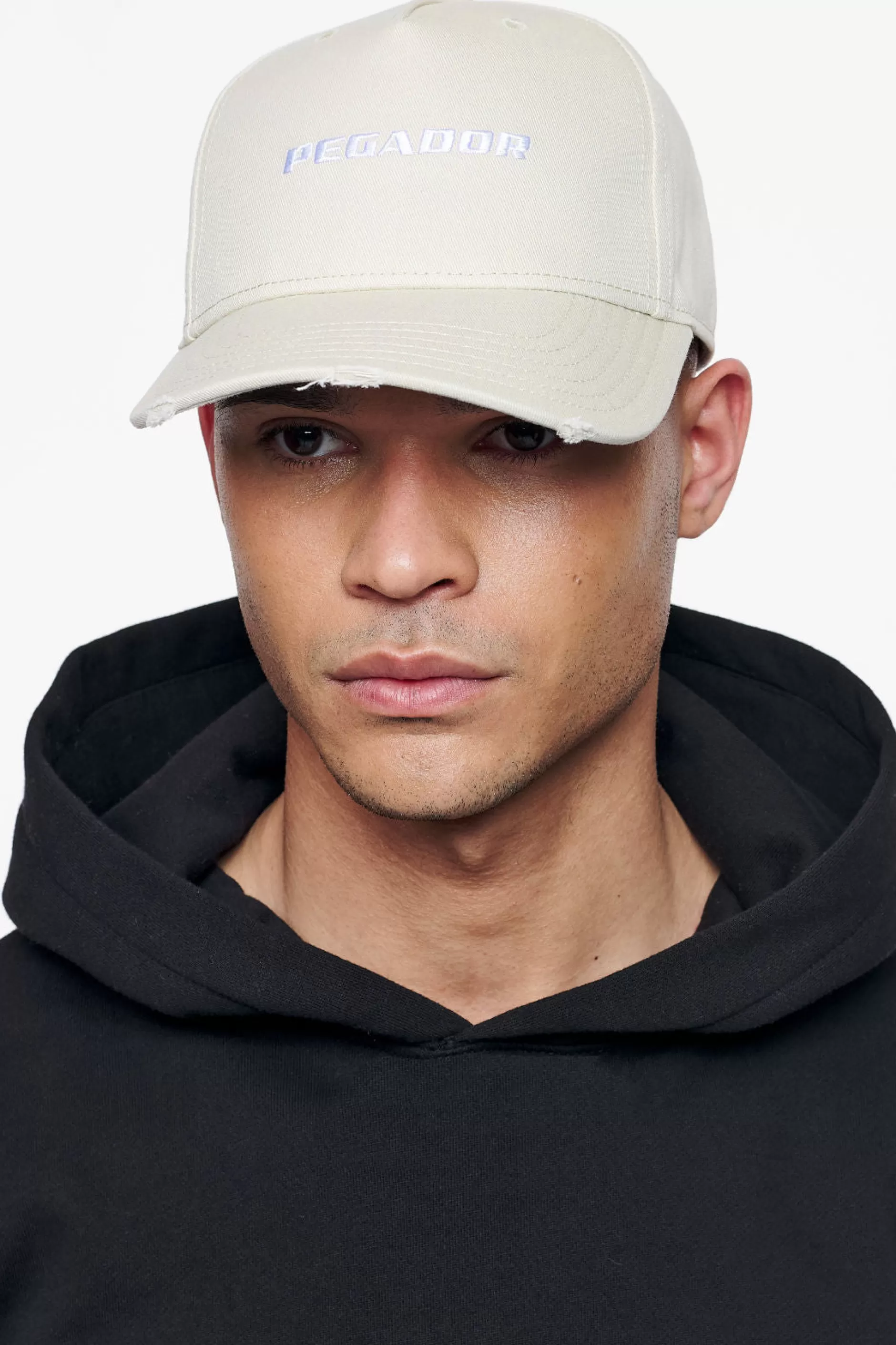 Fashion Pegador Reo Destroyed Cap Sand White