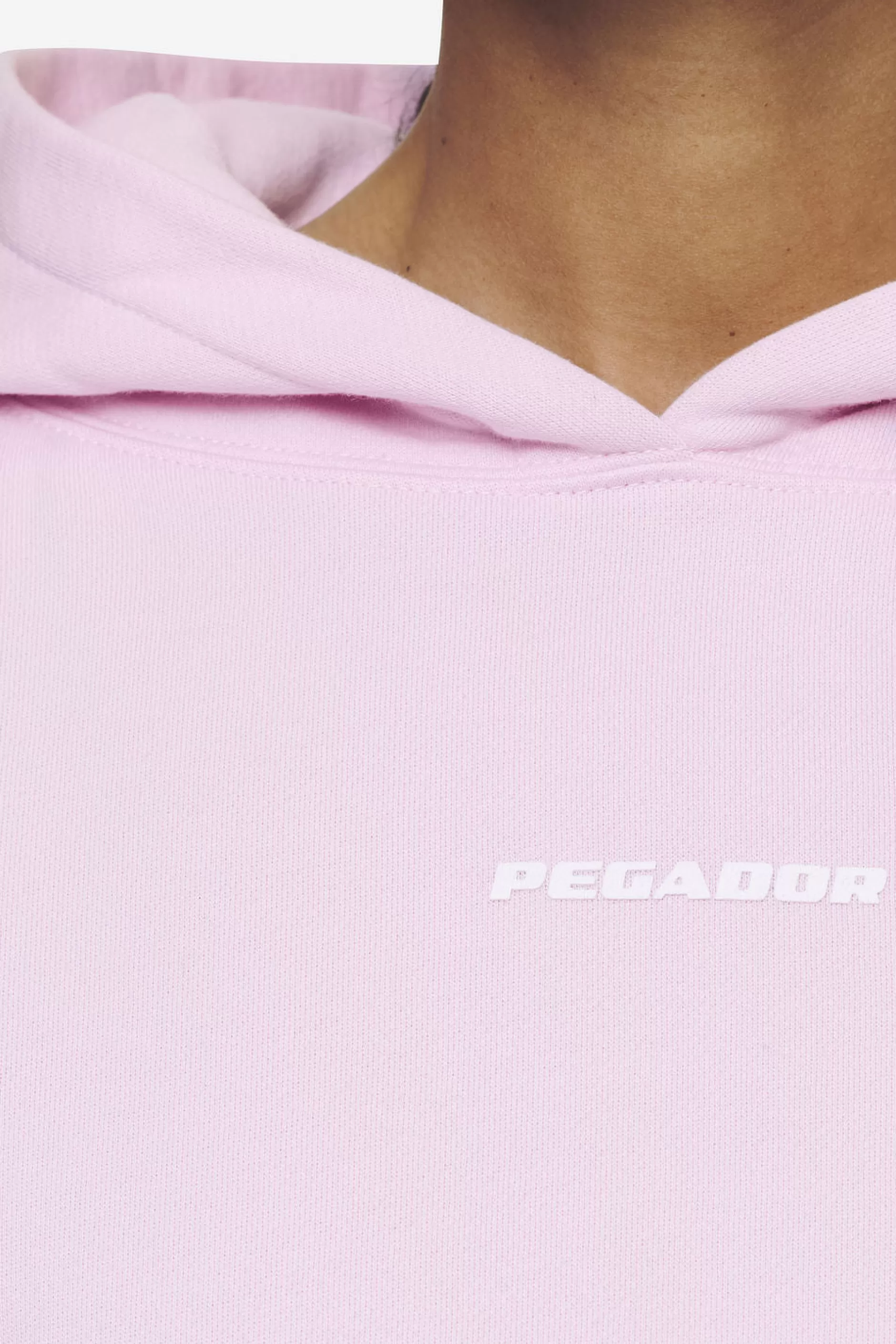 Clearance Pegador Salita Oversized Cropped Hoodie White Gum Washed bubblegum