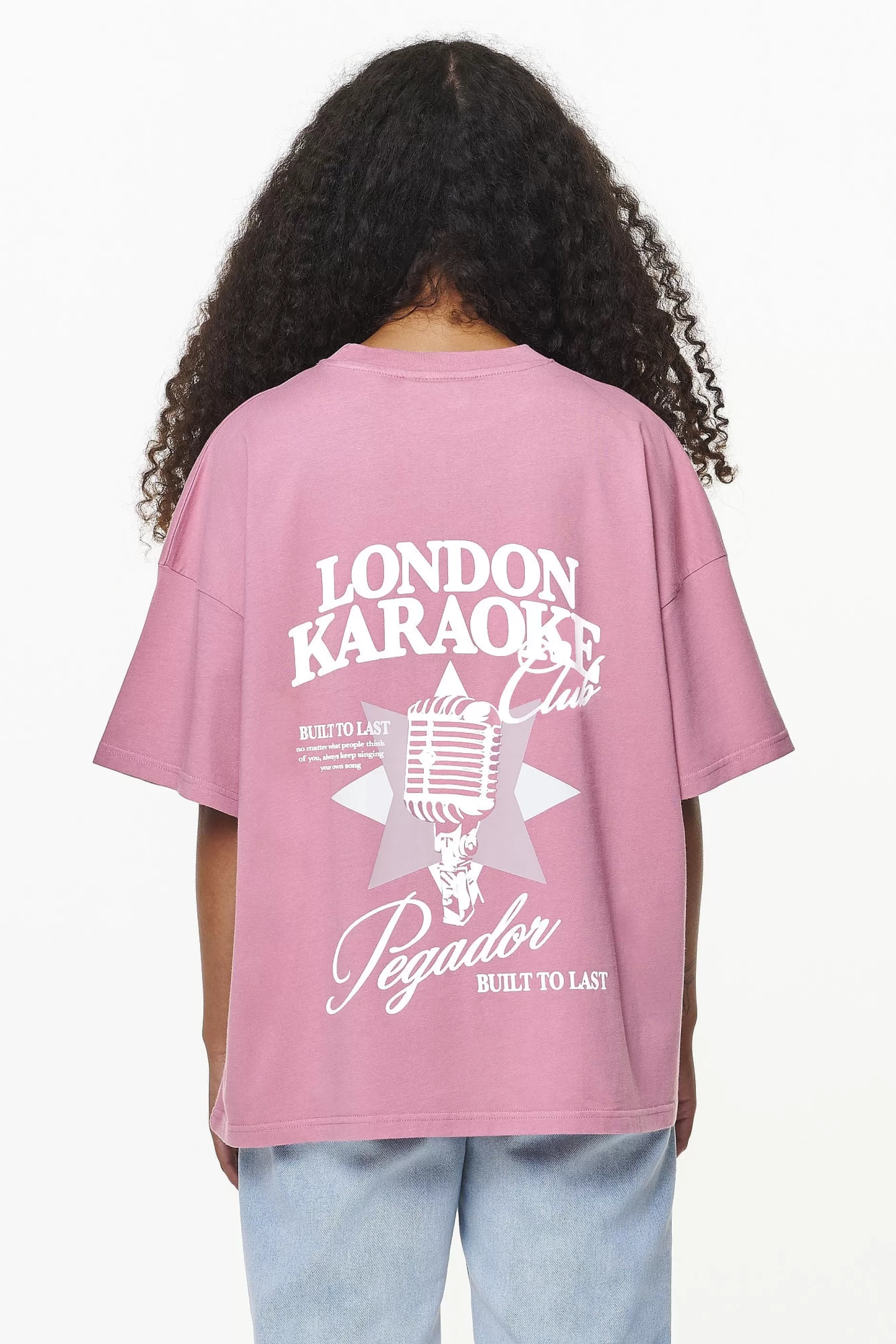 Best Pegador Savile Heavy Oversized Tee Vintage Washed Rust Pink