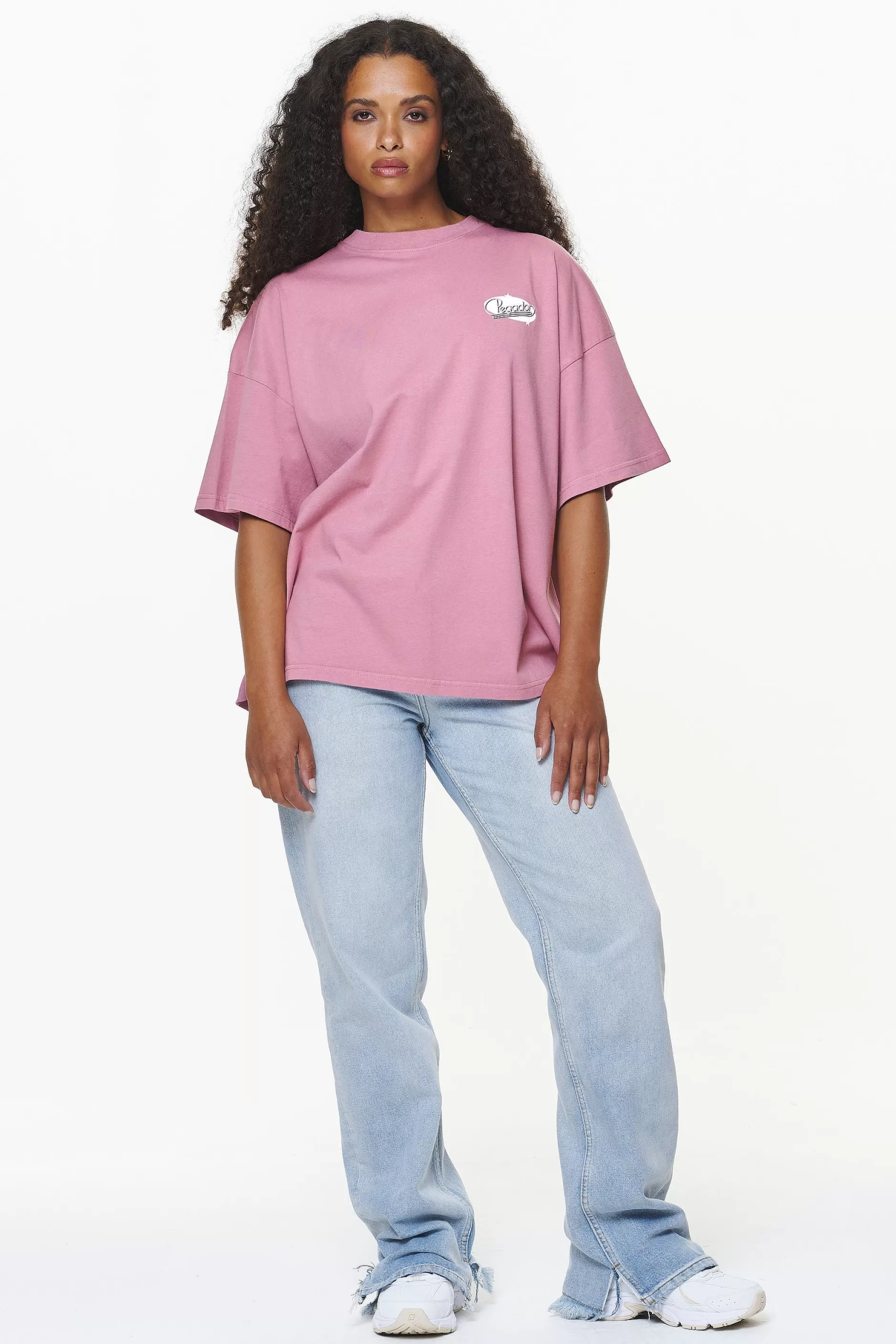 Best Pegador Savile Heavy Oversized Tee Vintage Washed Rust Pink