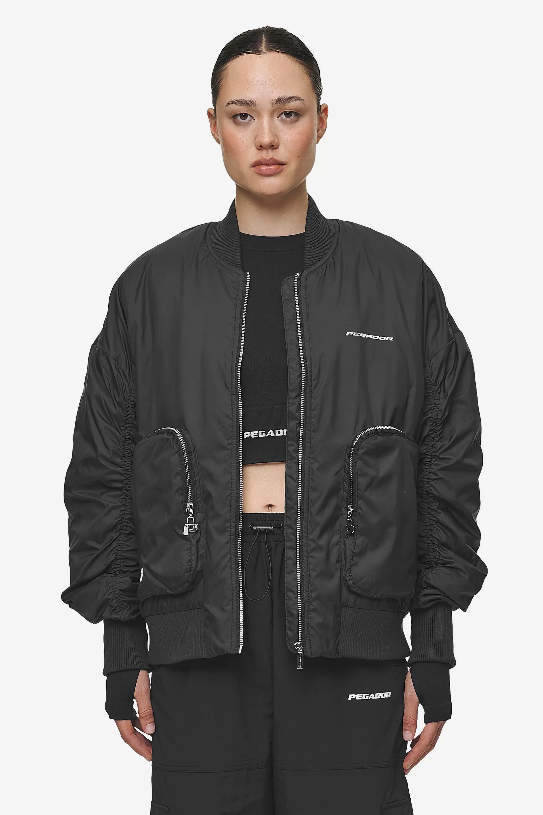 Discount Pegador Shila Oversized Bomberjacket Black