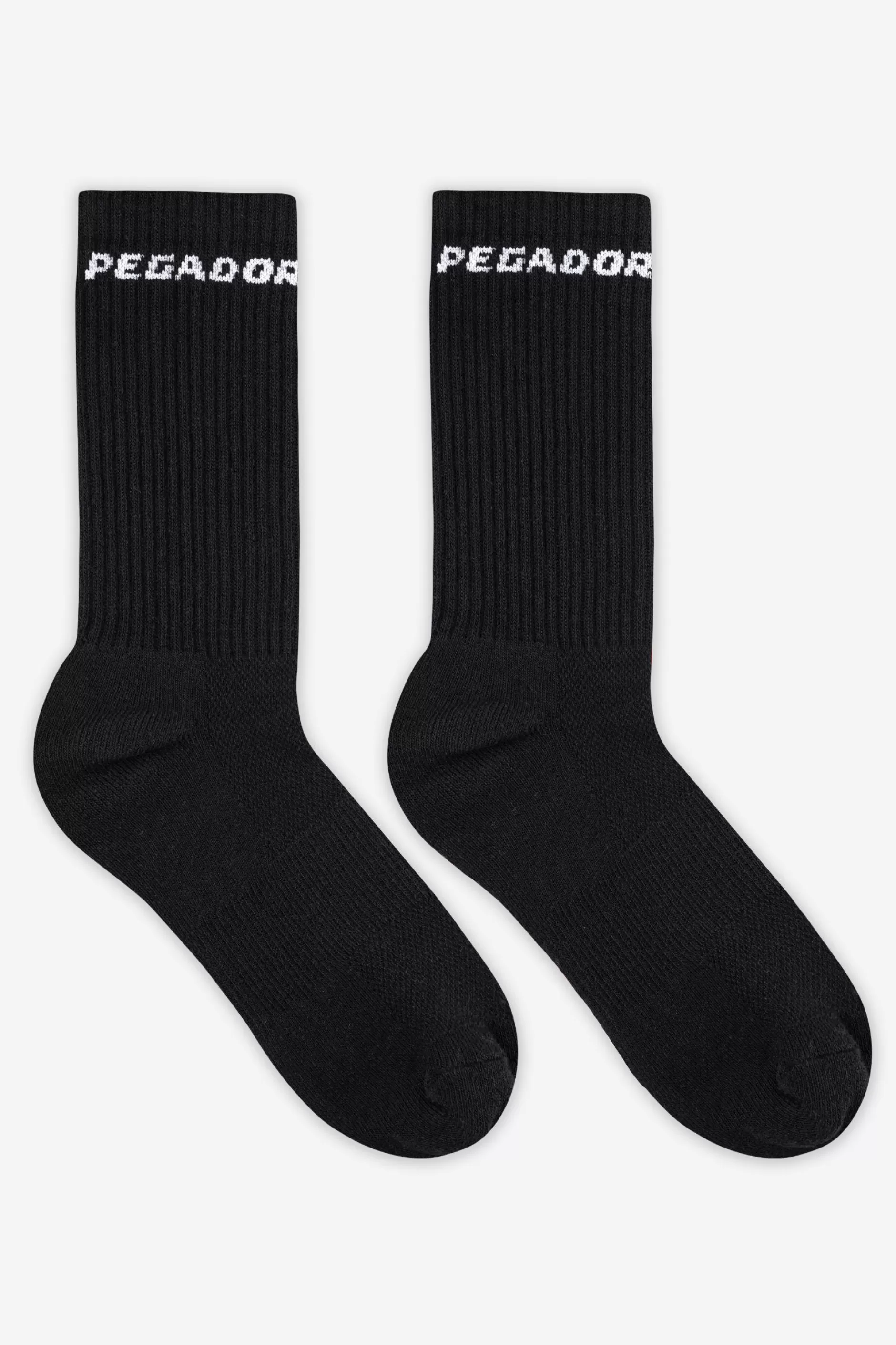 Clearance Pegador Side Logo Socks White Black