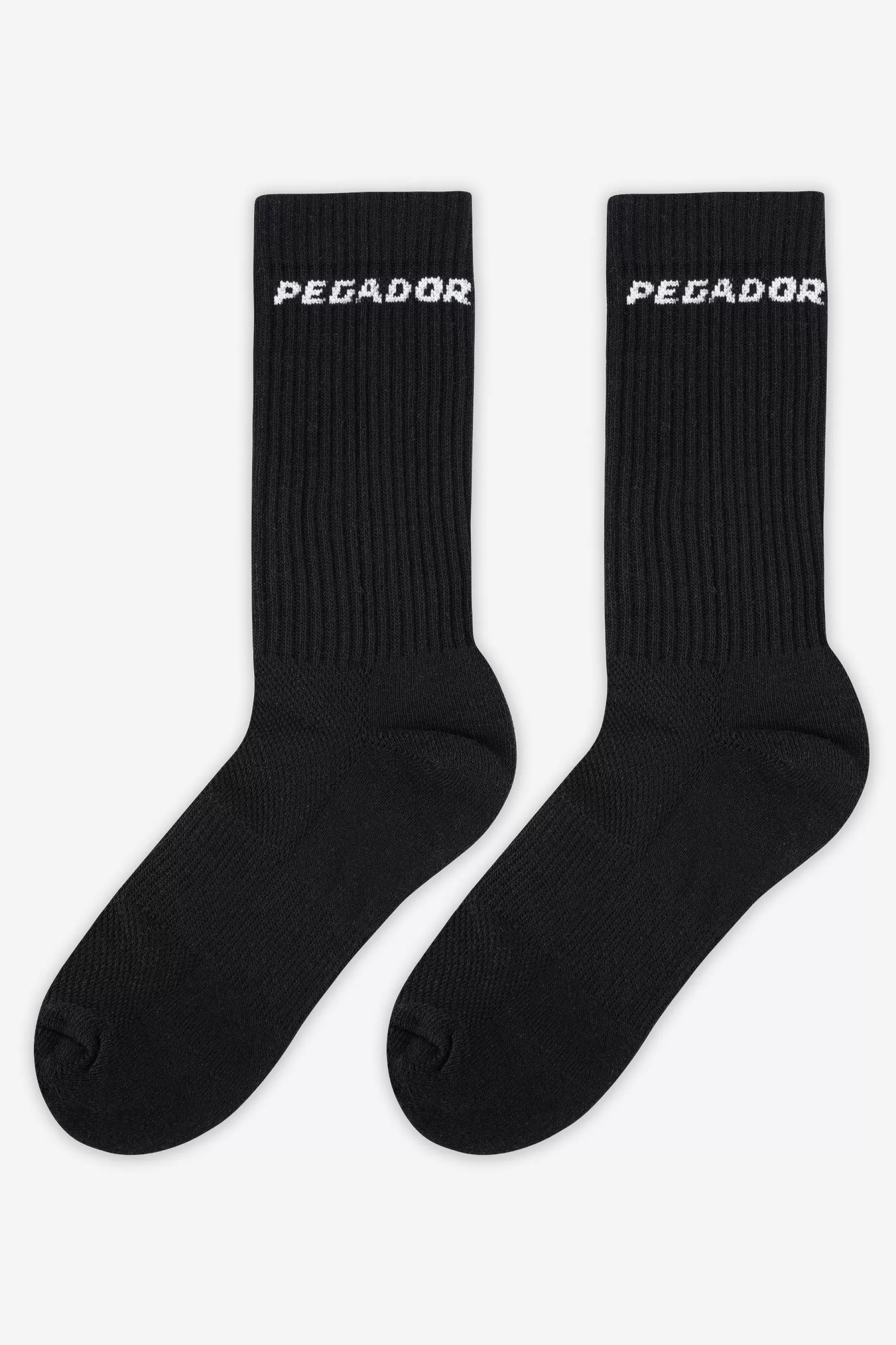 Clearance Pegador Side Logo Socks White Black