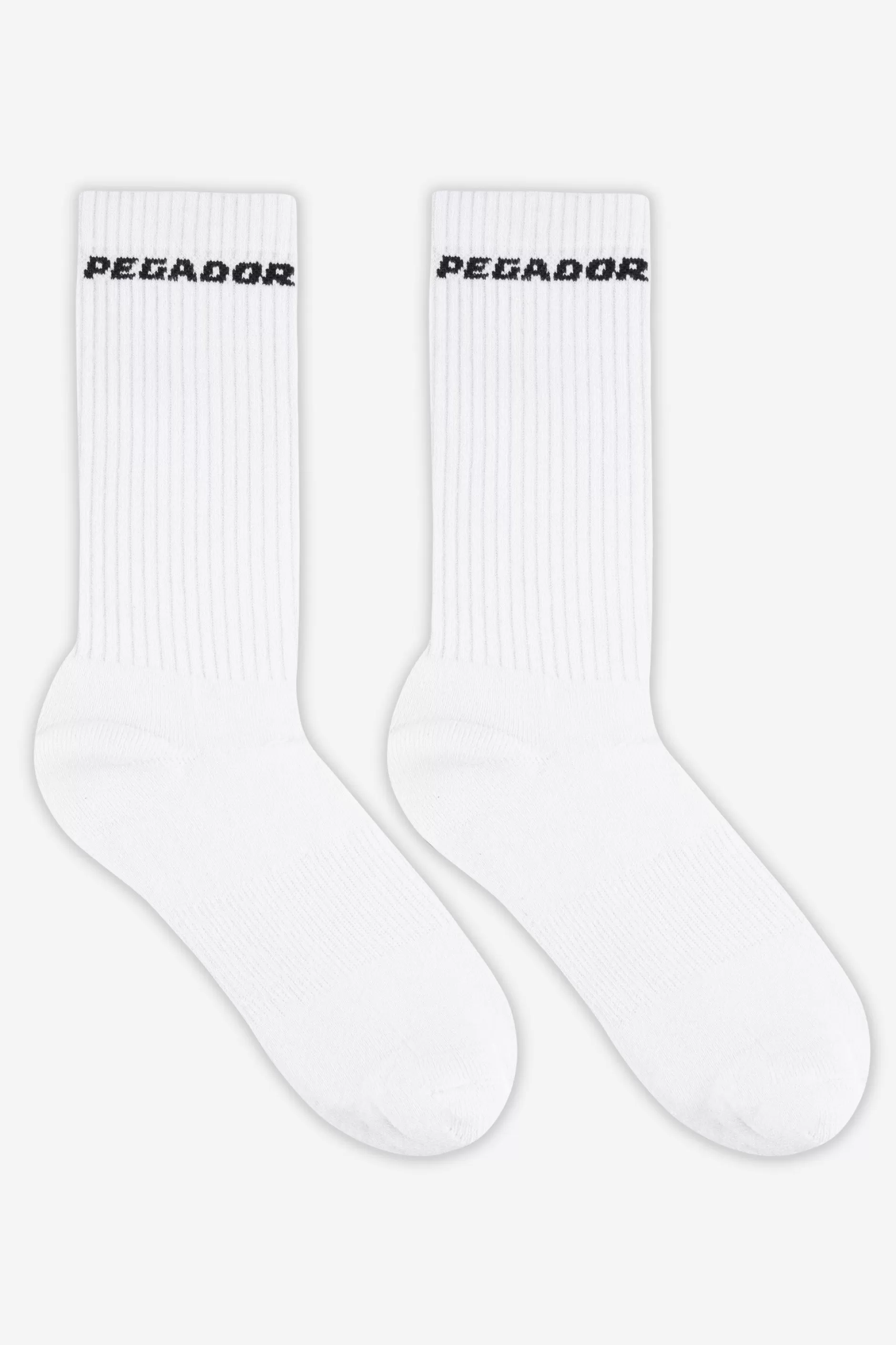 Cheap Pegador Side Logo Socks Black White