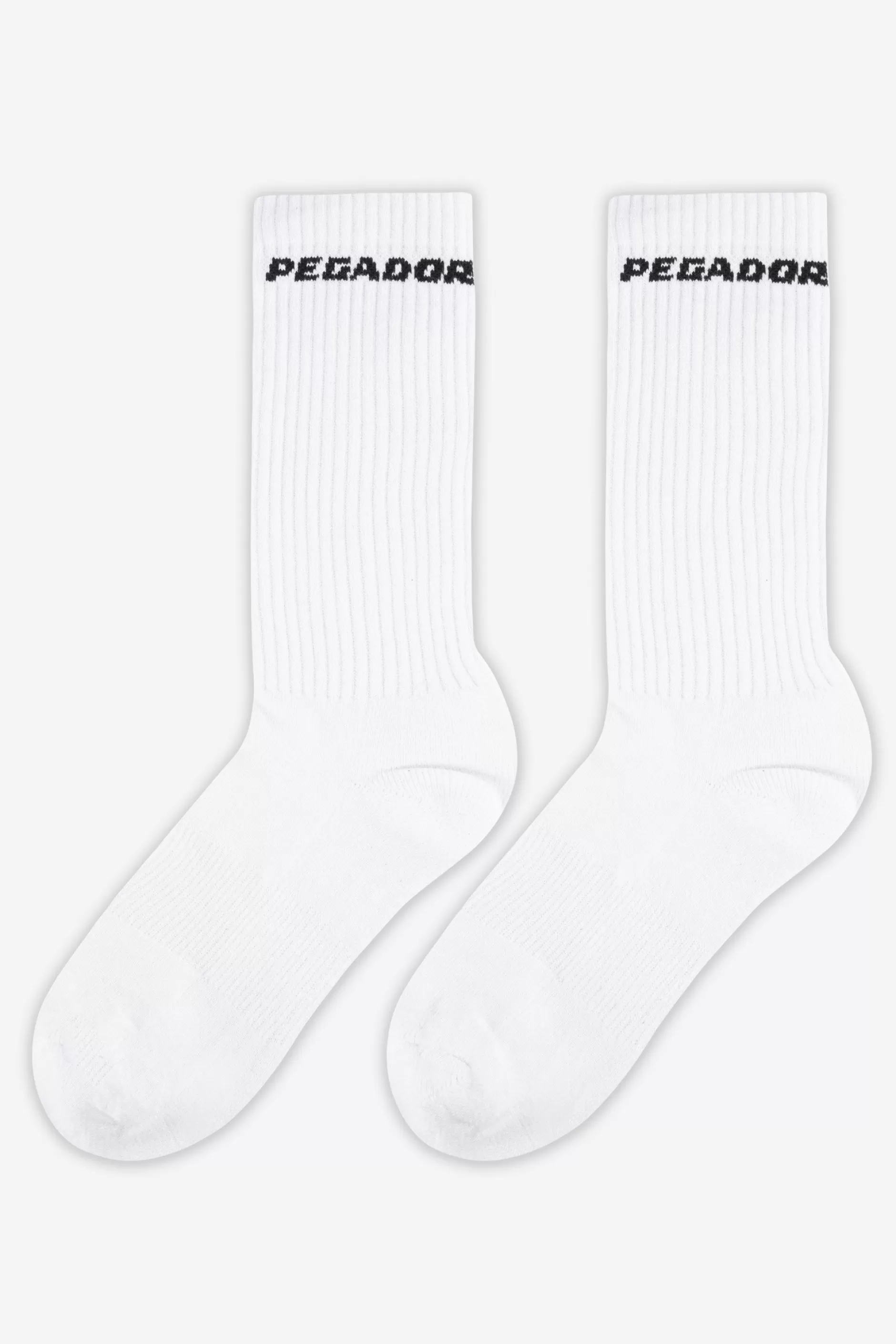 Cheap Pegador Side Logo Socks Black White