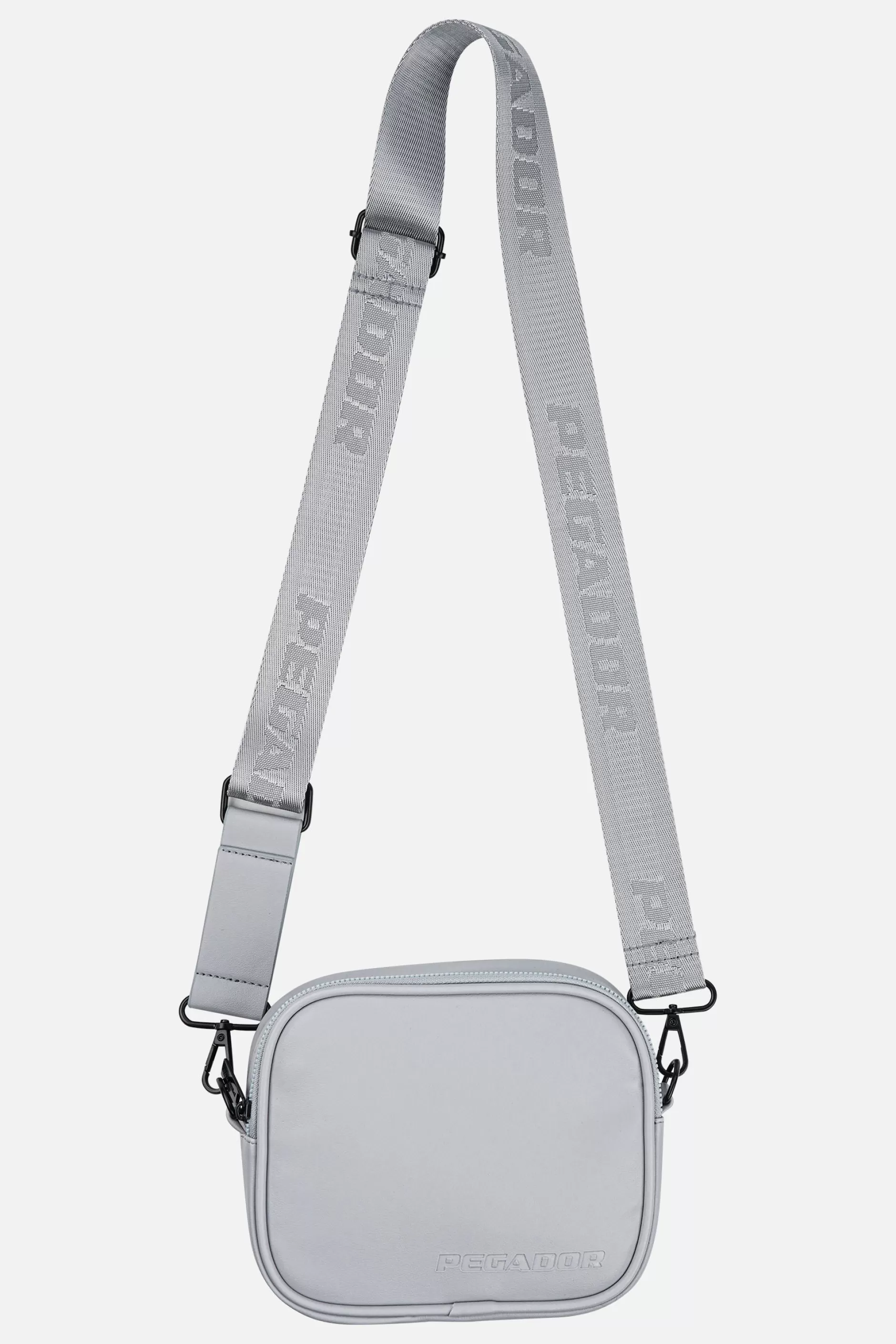 Online Pegador Skibo Logo Faux Leather Shoulder Strap Bag Cool Grey