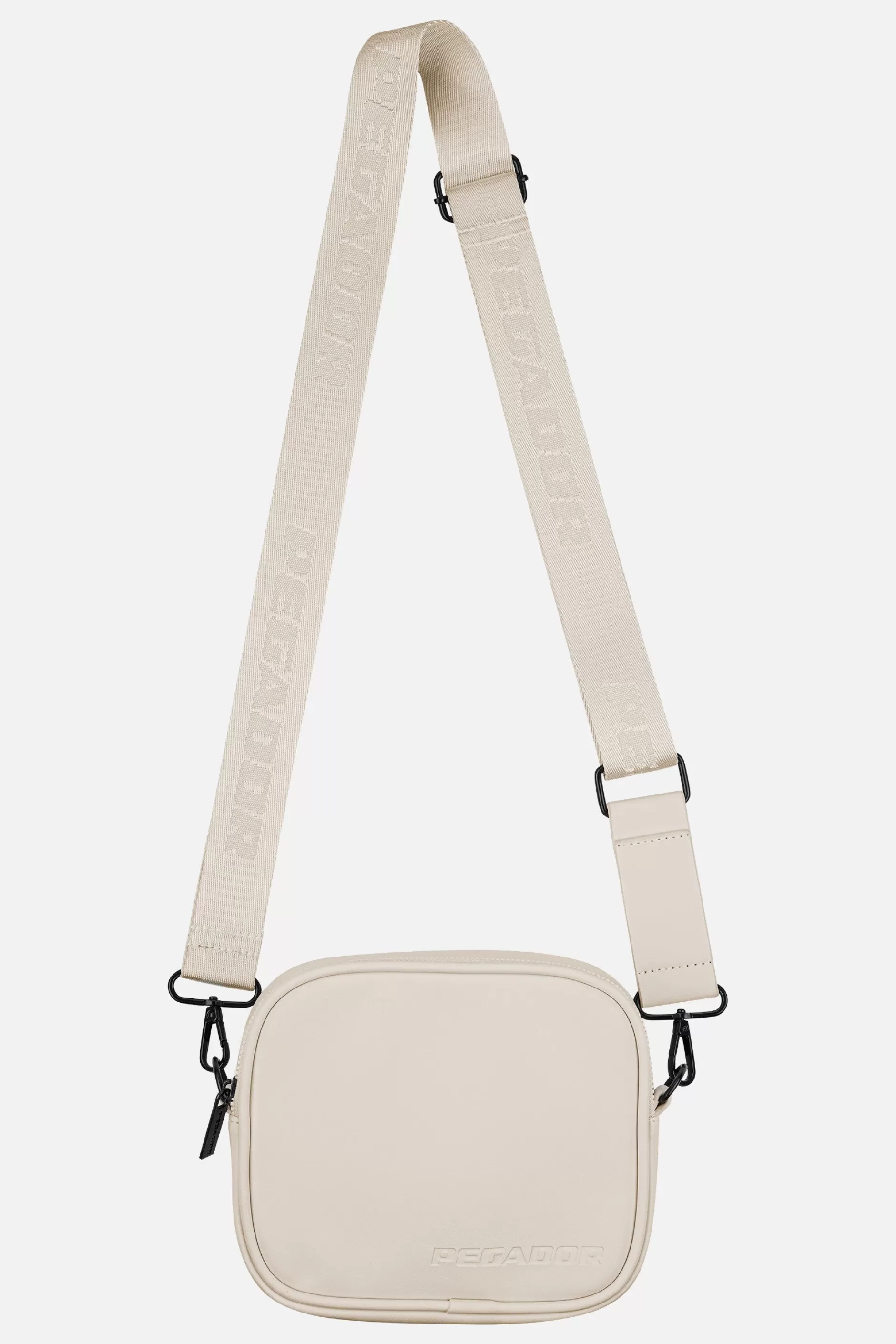 Online Pegador Skibo Logo Faux Leather Shoulder Strap Bag Desert Sand