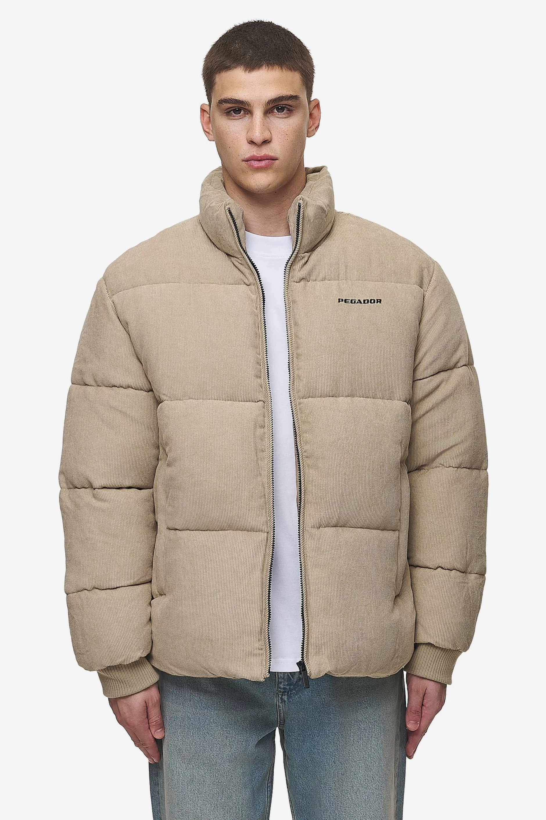 Sale Pegador Solin Cord Puffer Jacket Sand