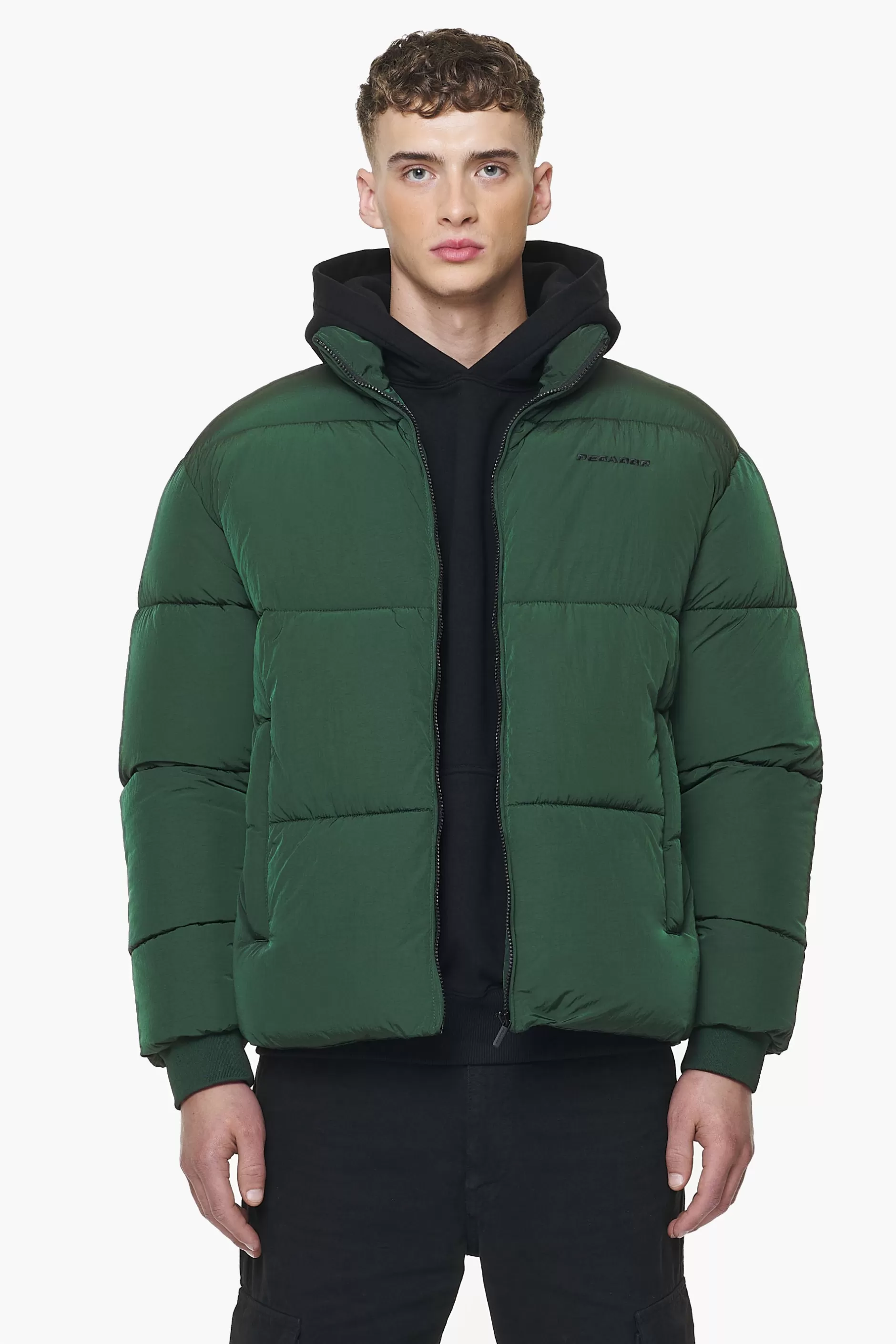 Sale Pegador Solin Crushed Puffer Jacket British Green