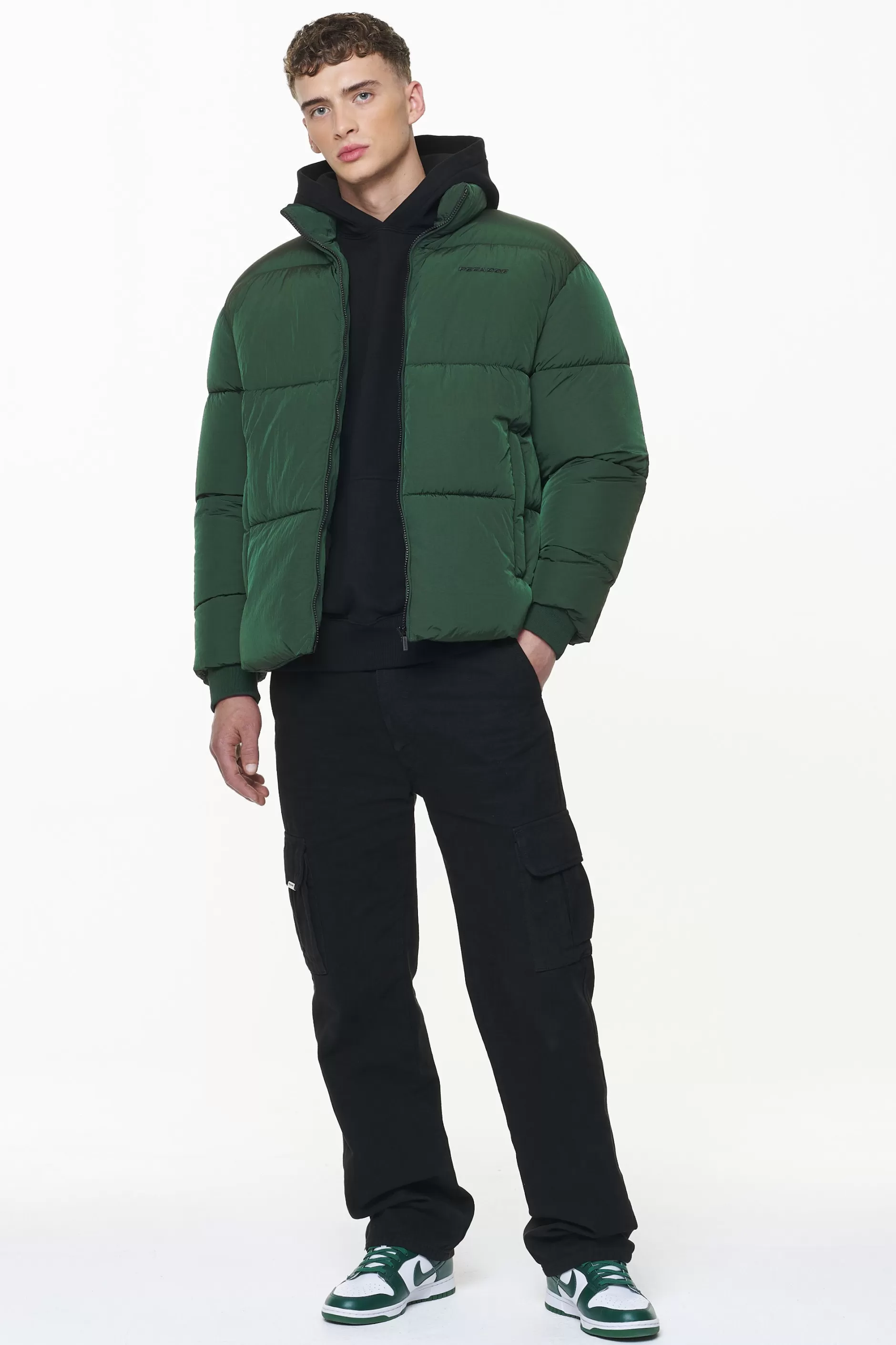 Sale Pegador Solin Crushed Puffer Jacket British Green