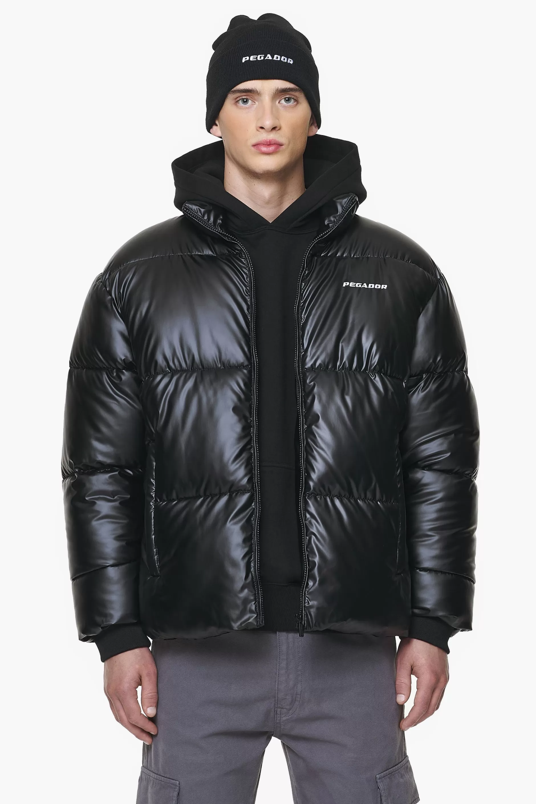 Sale Pegador Solin Glossy Puffer Jacket Black