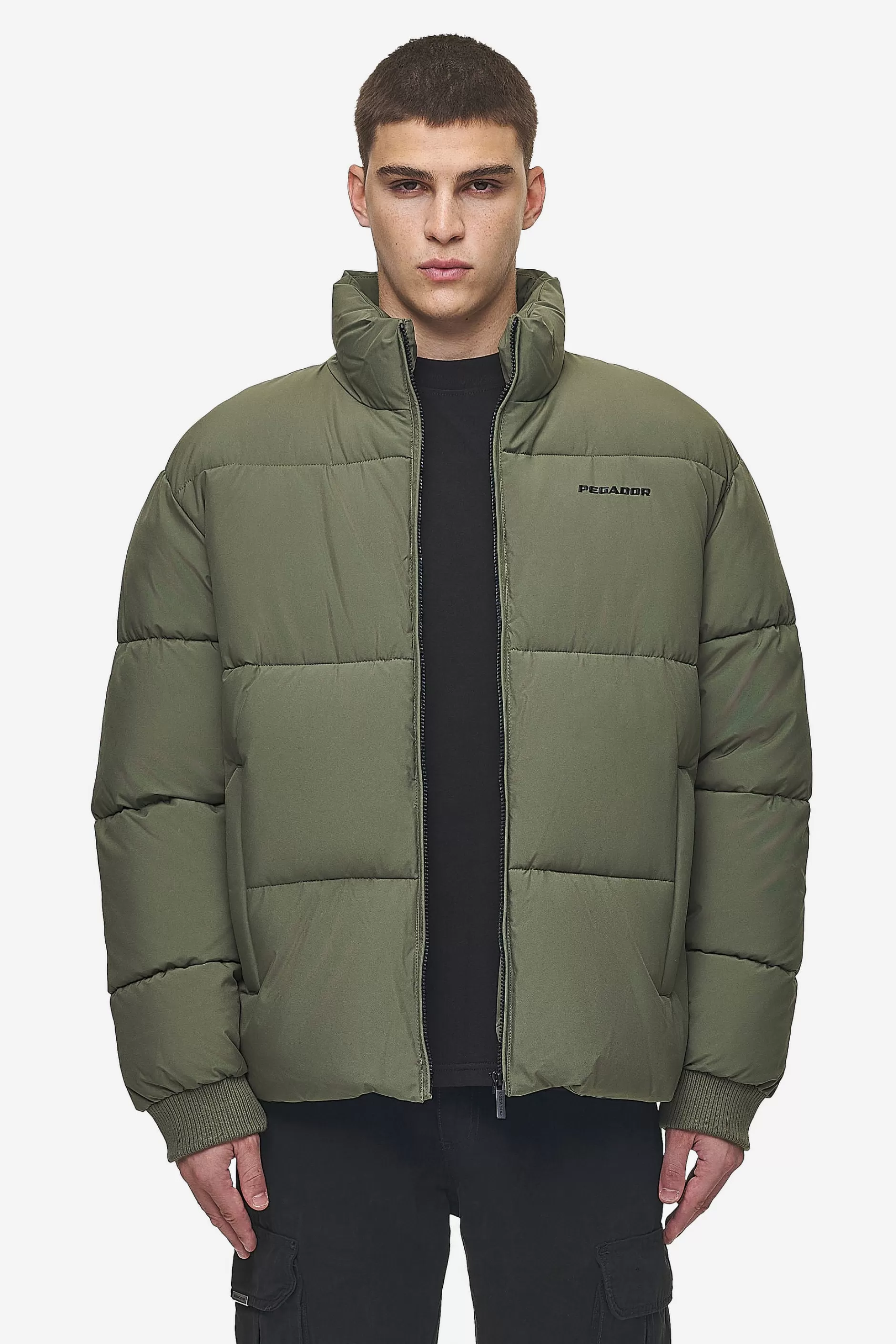 Outlet Pegador Solin Puffer Jacket Mud Olive