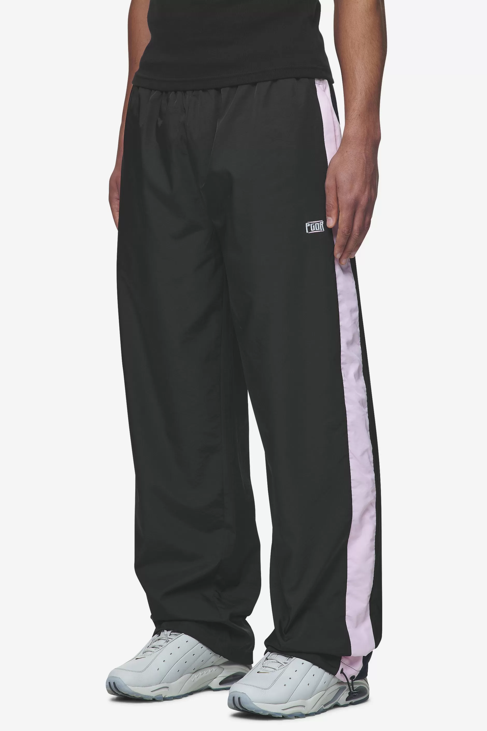 Discount Pegador Stow Wide Track Pants Black Bubblegum