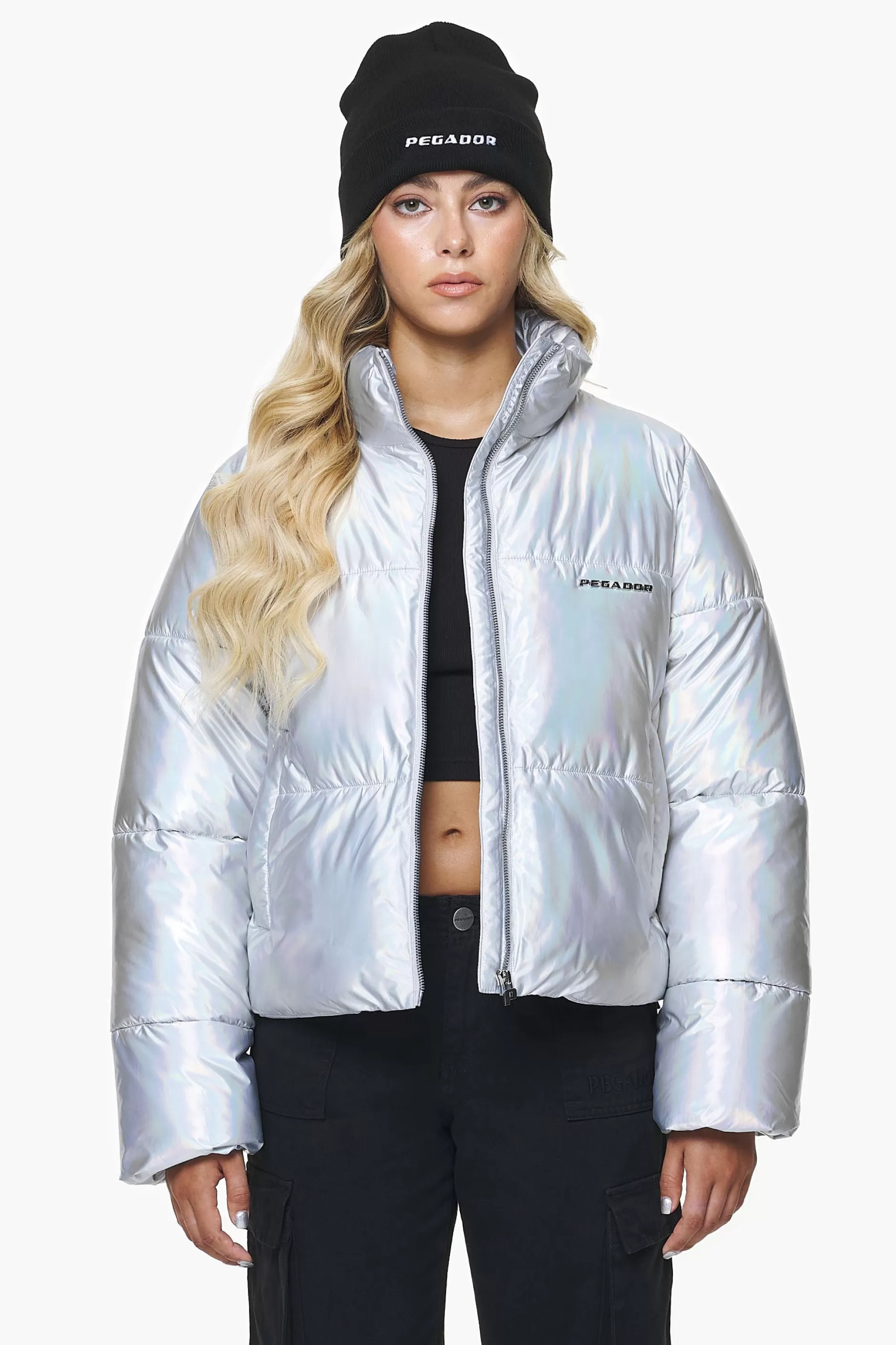 Clearance Pegador Sugar Future Puffer Jacket Chrome