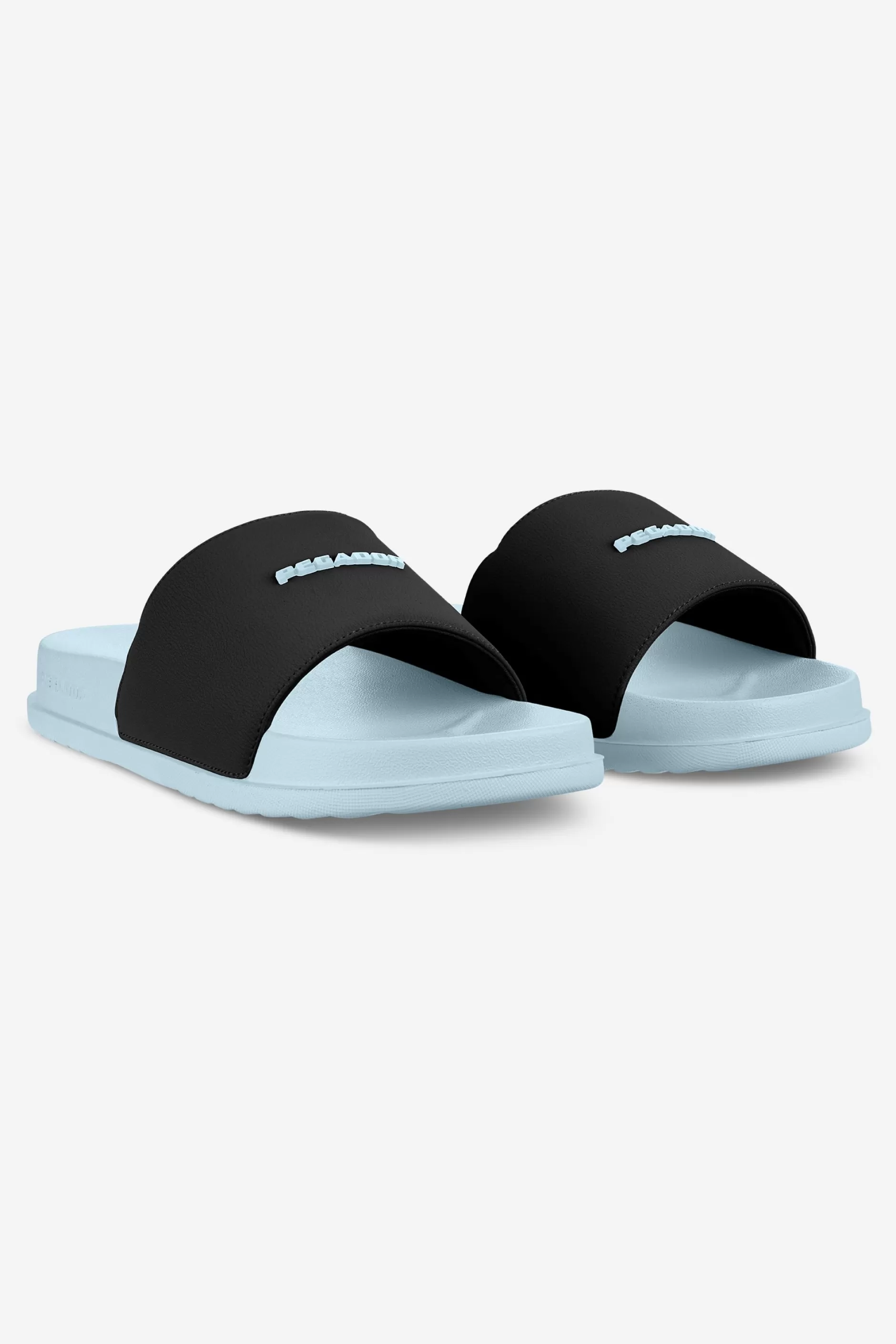 Shop Pegador Suna Slide Black Baby blue