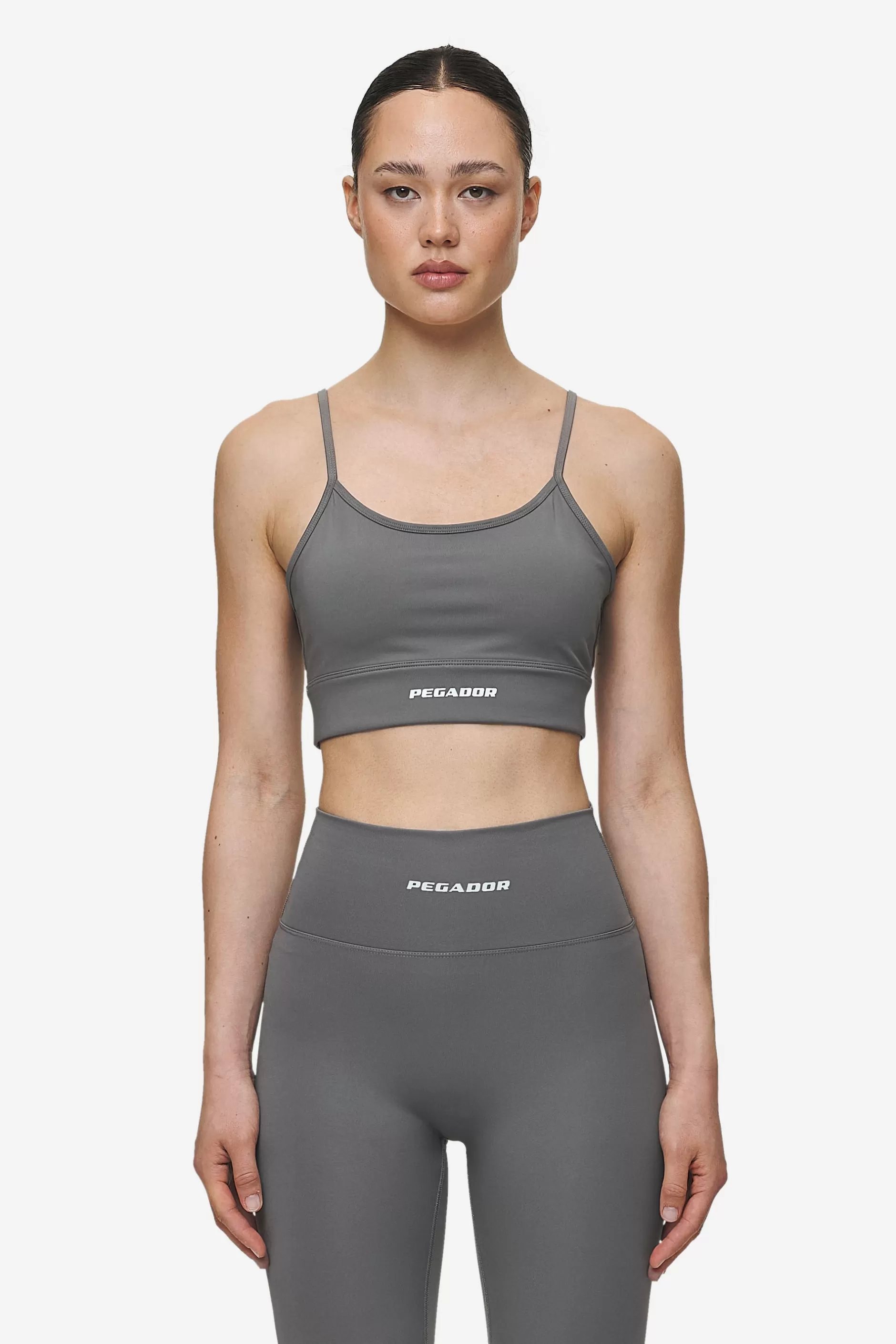 Best Sale Pegador Taja Sport Bra Deep Grey White