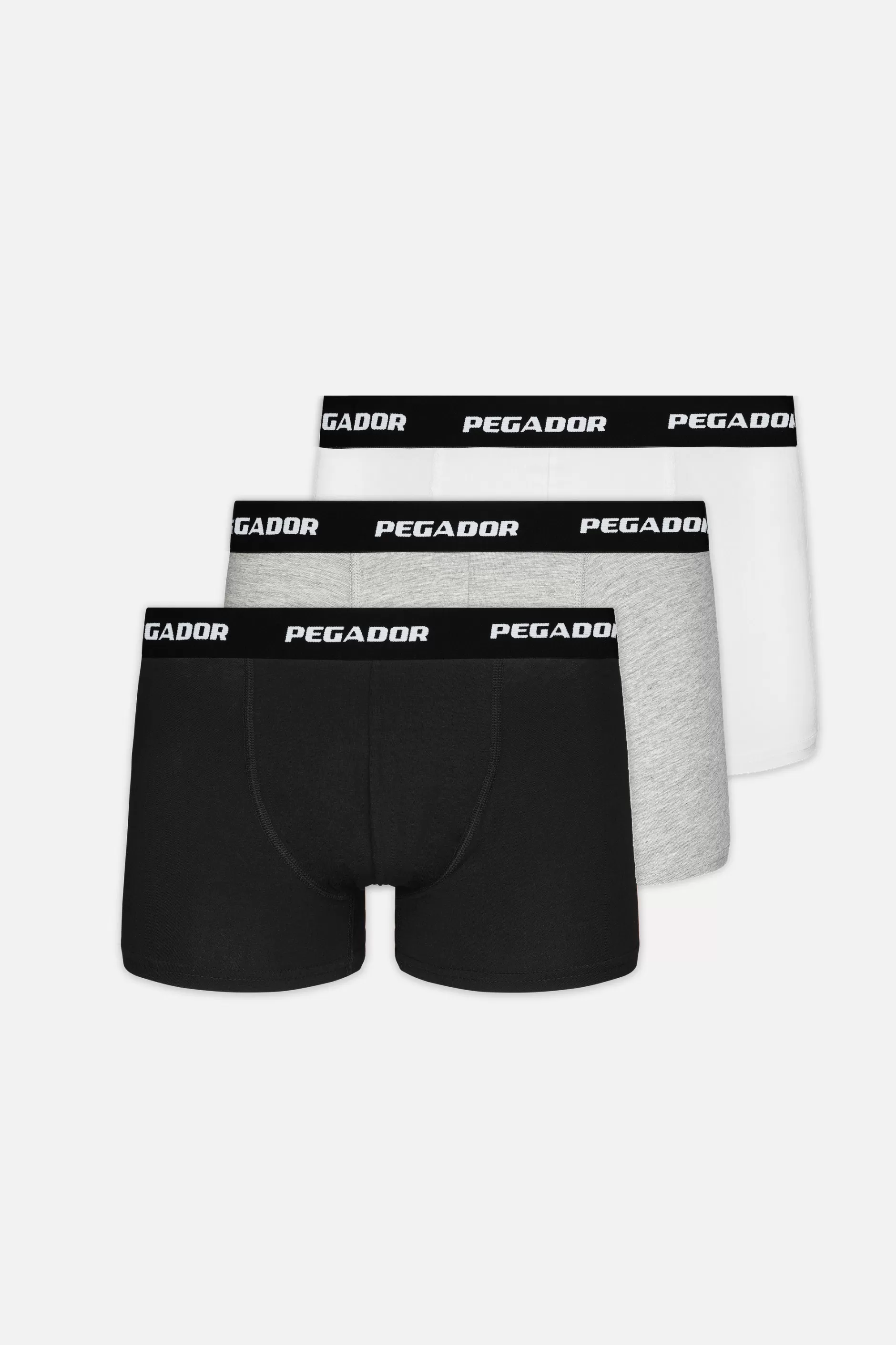 Cheap Pegador Tantun Boxershorts 3 Pack Black Grey Melange White