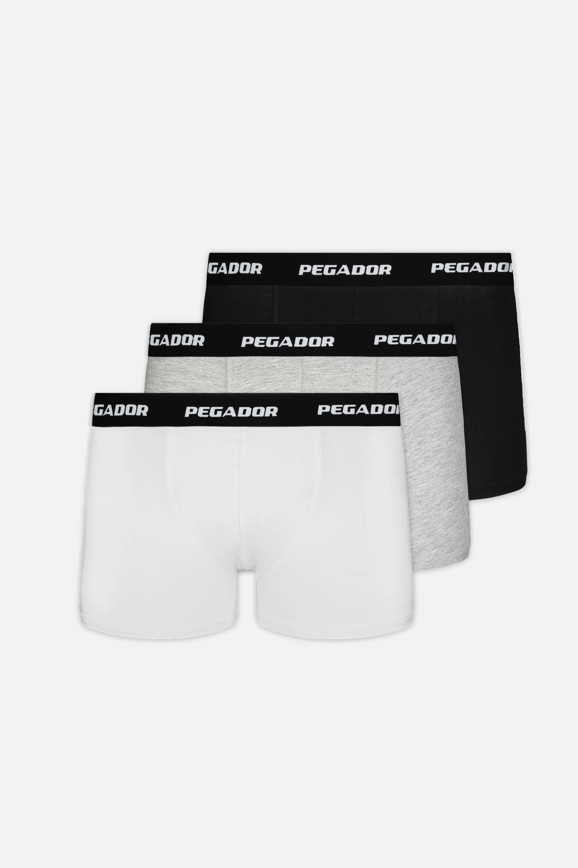 Cheap Pegador Tantun Boxershorts 3 Pack Black Grey Melange White