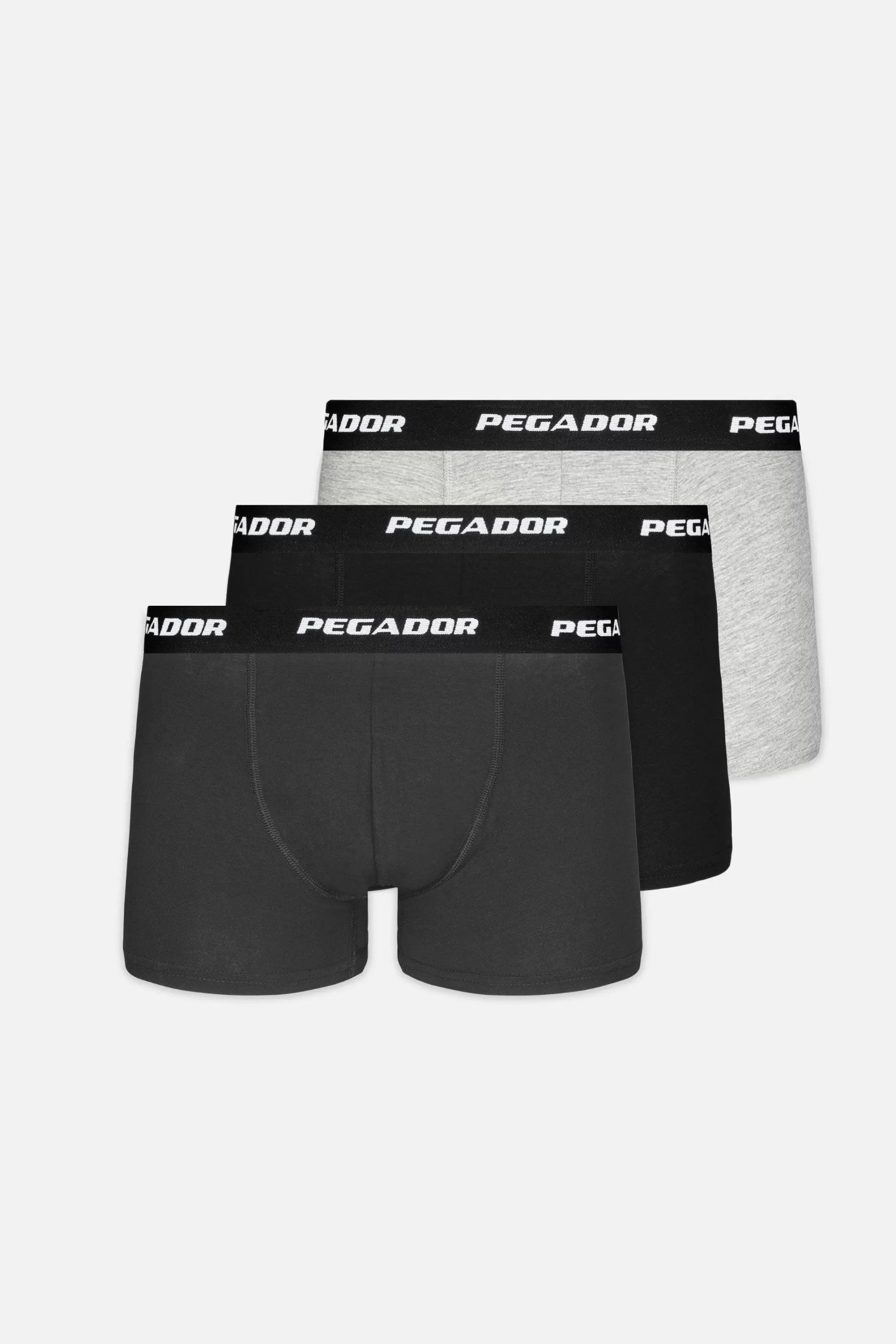 Flash Sale Pegador Tantun Boxershorts 3 Pack Grey Melange Black Anthracite