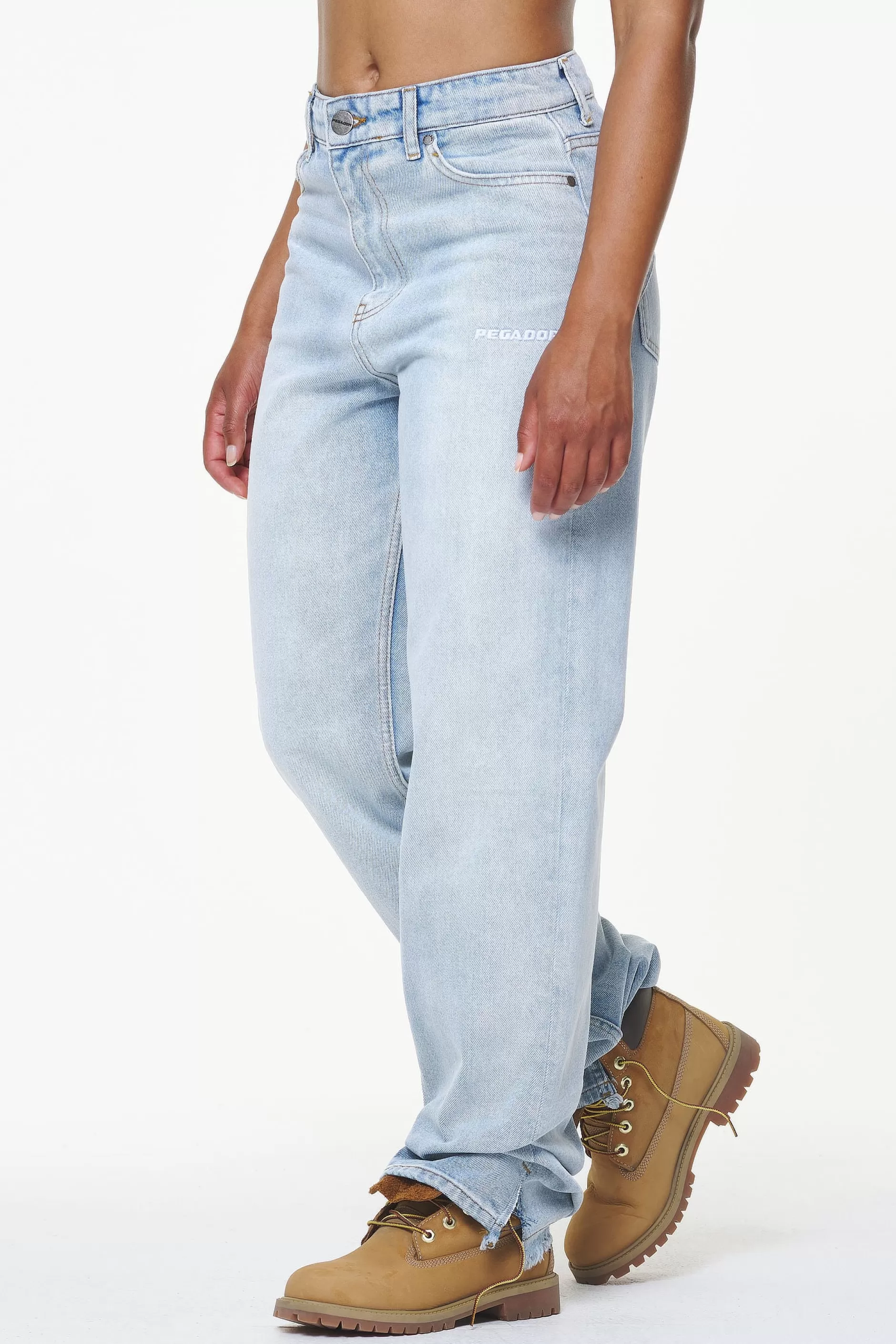 Best Pegador Terrance Wide Jeans Washed Light Blue