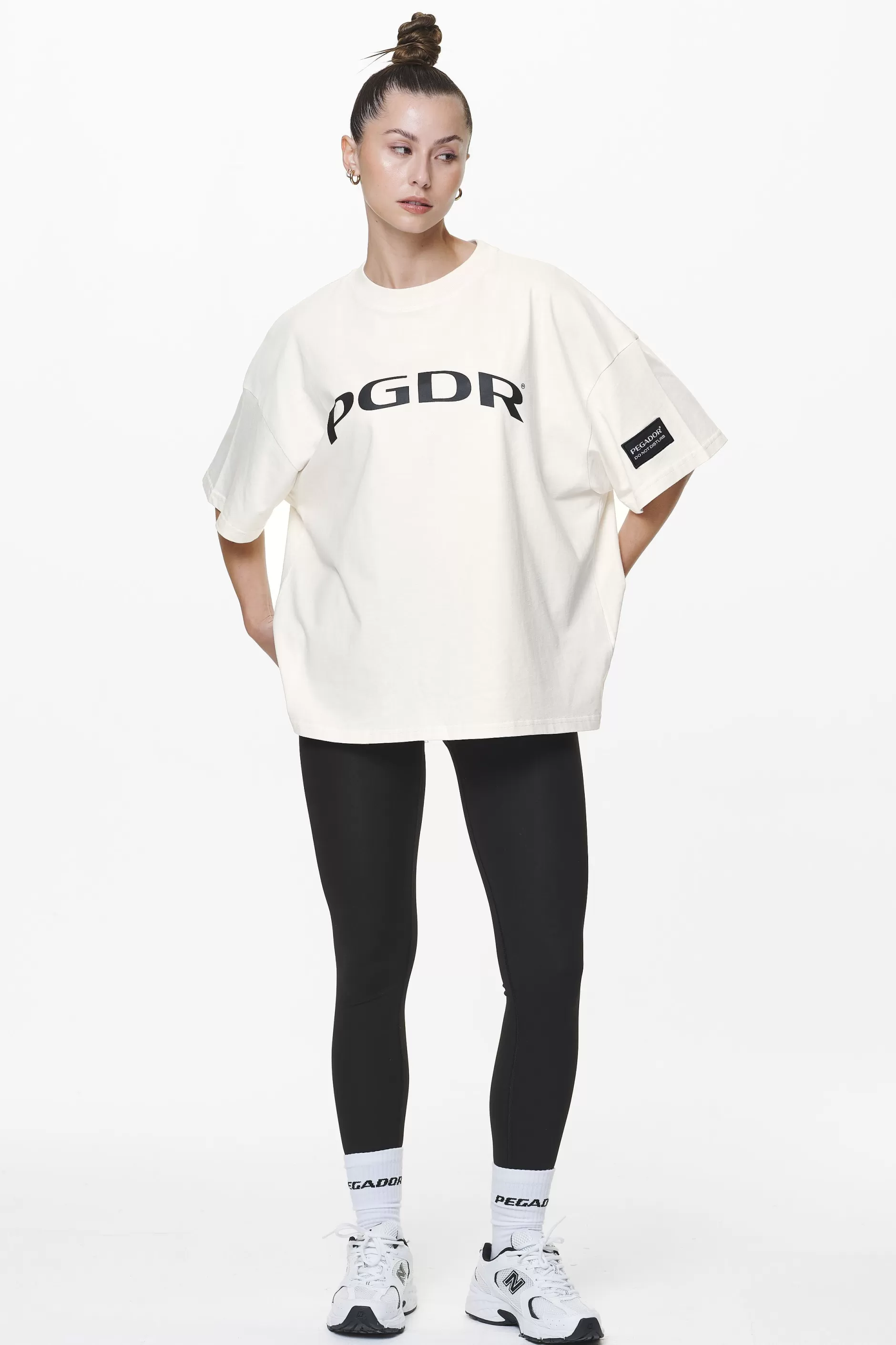 Online Pegador Troms Heavy Oversized Tee Washed Salty Cream