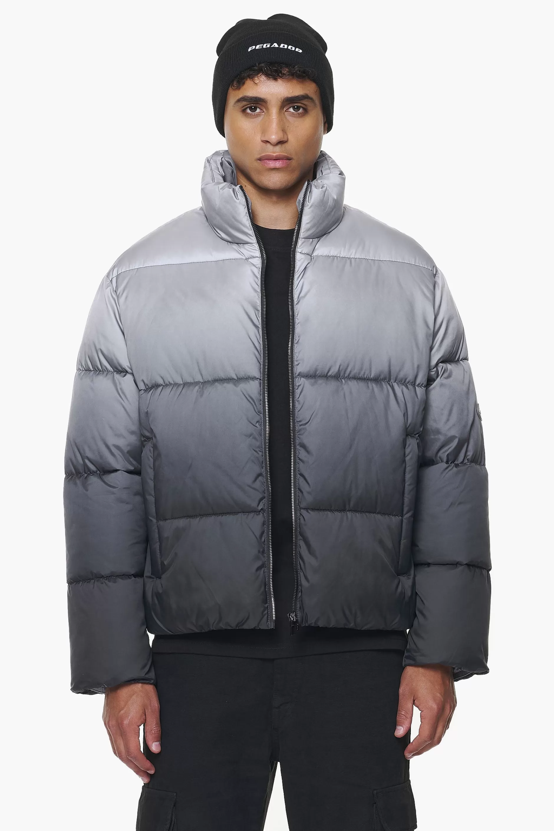 Flash Sale Pegador Tunis Faded Puffer Jacket Dark Grey