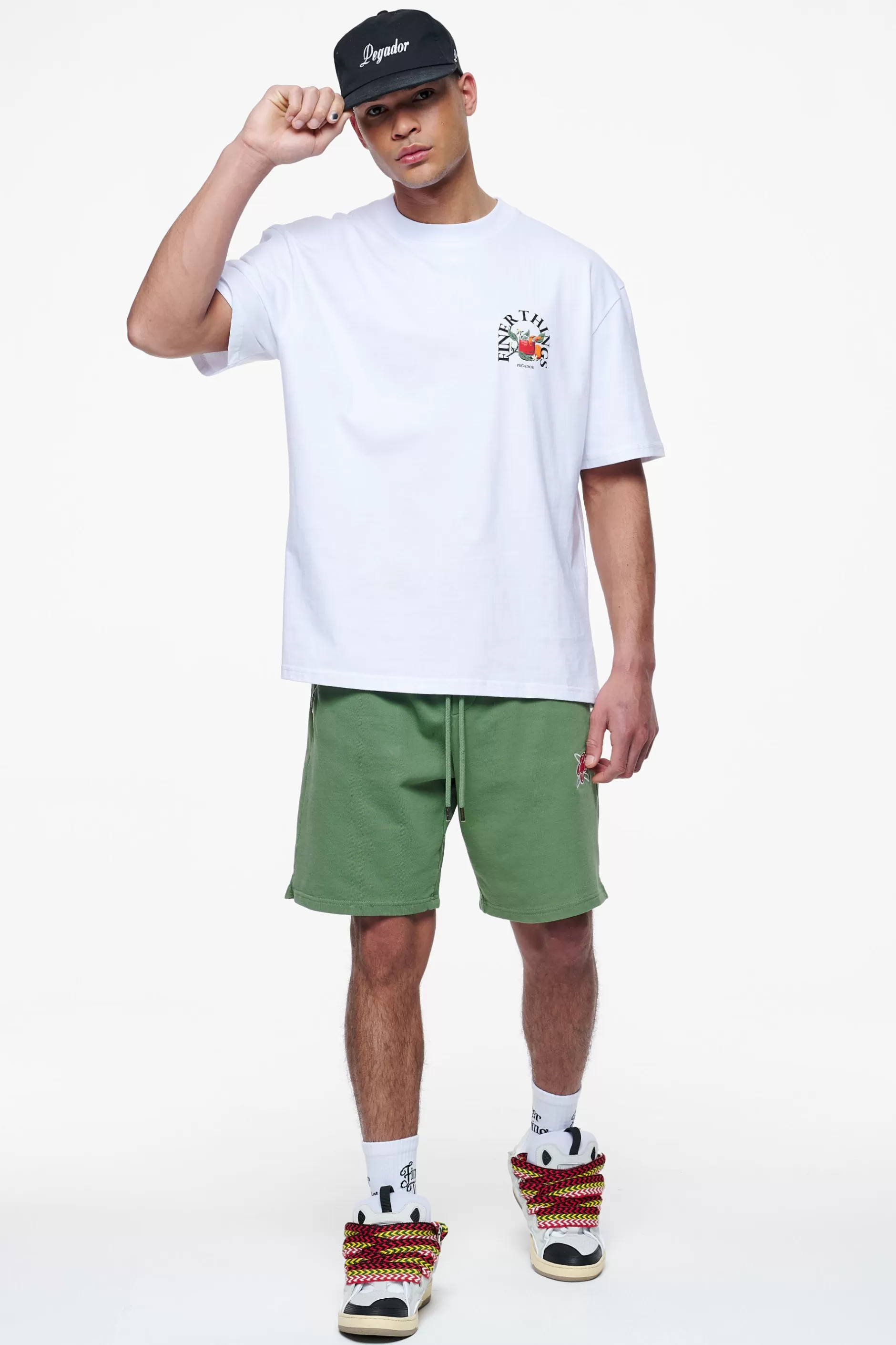 Clearance Pegador Tyler Sweat Shorts Vintage Washed Cypress Green