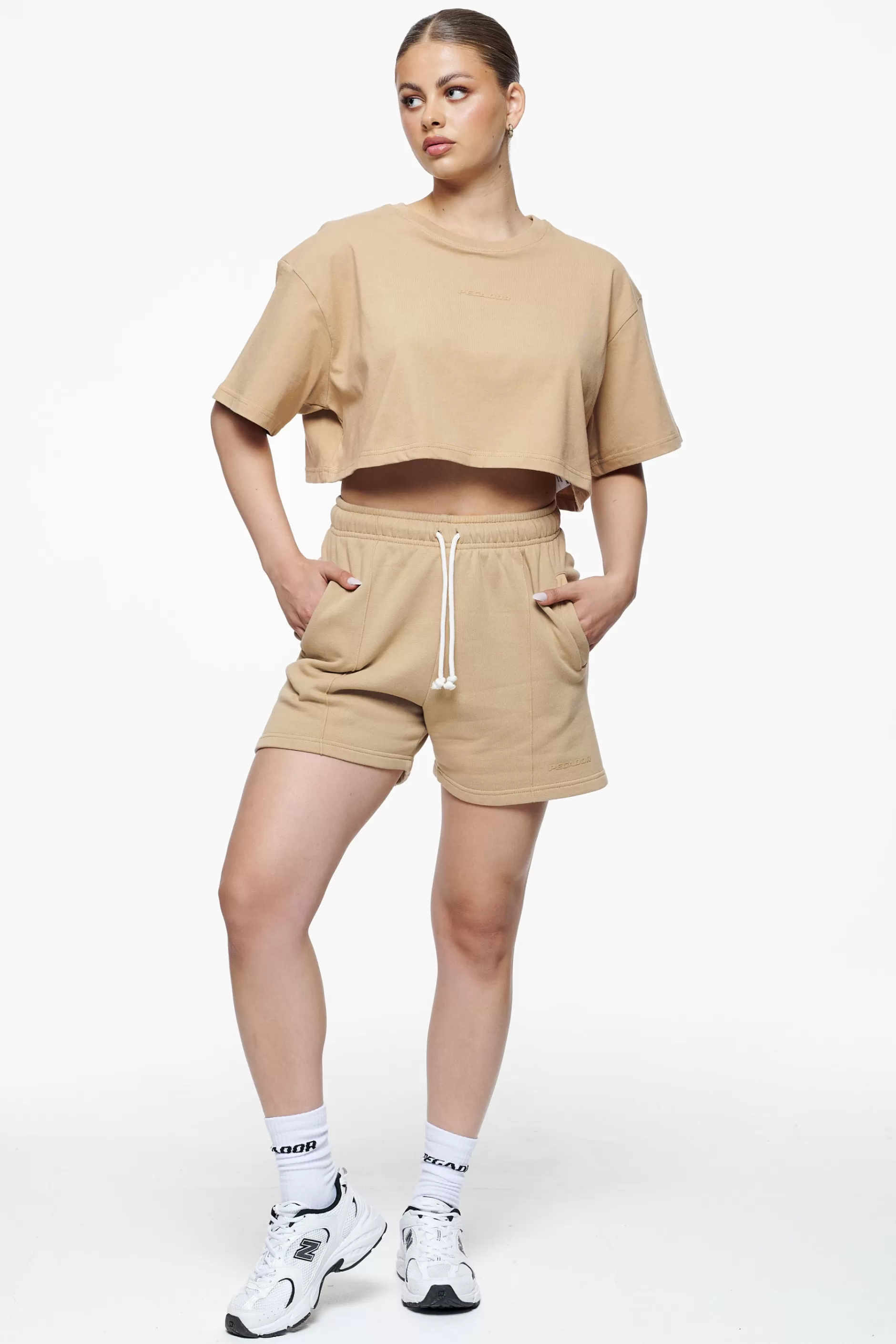 Flash Sale Pegador Umbria High Waisted Shorts Vintage Washed Espresso Gum